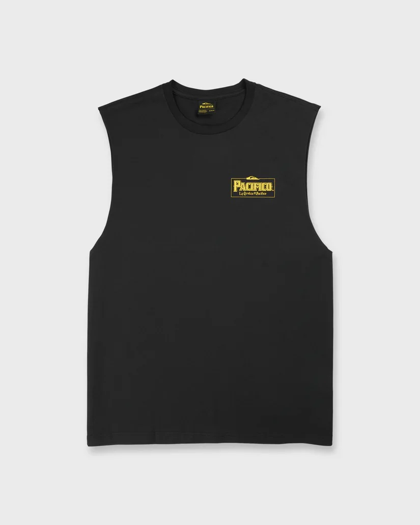 Pacifico Sayulita Cruising Tank Top - Black - Image 6
