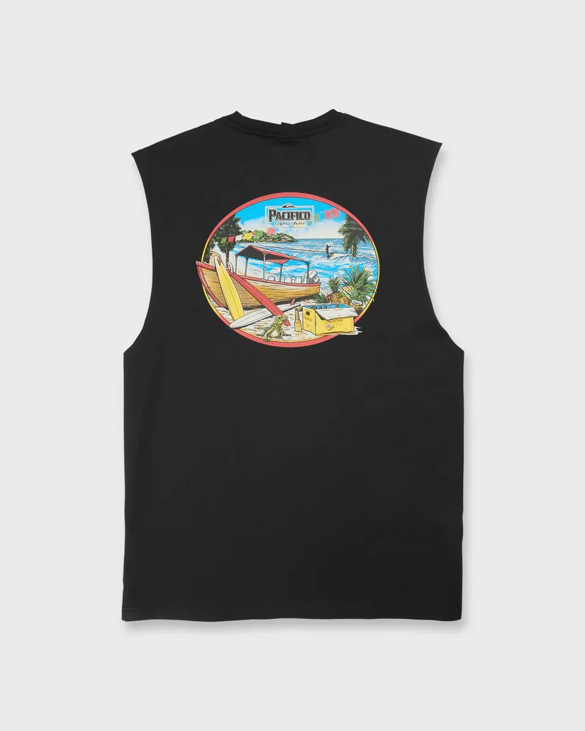 Pacifico Sayulita Cruising Tank Top - Black - Image 7
