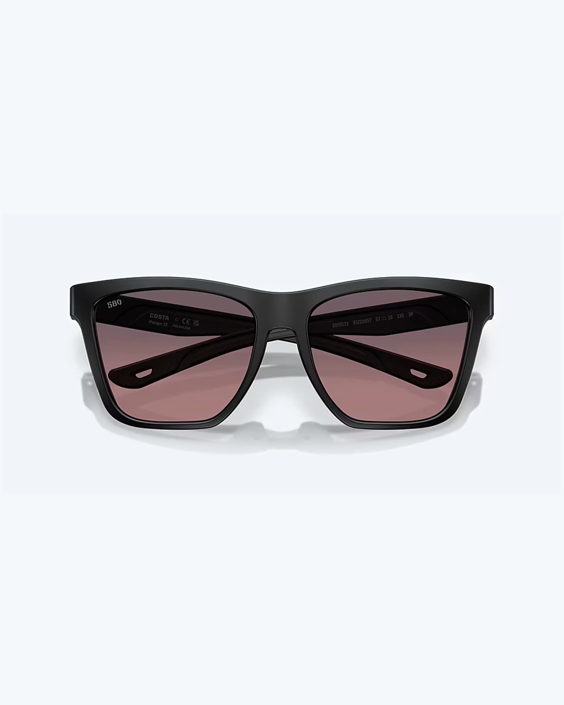 Panga II Polarized Sunglasses - Matte Black / Rose Gradient - Image 5