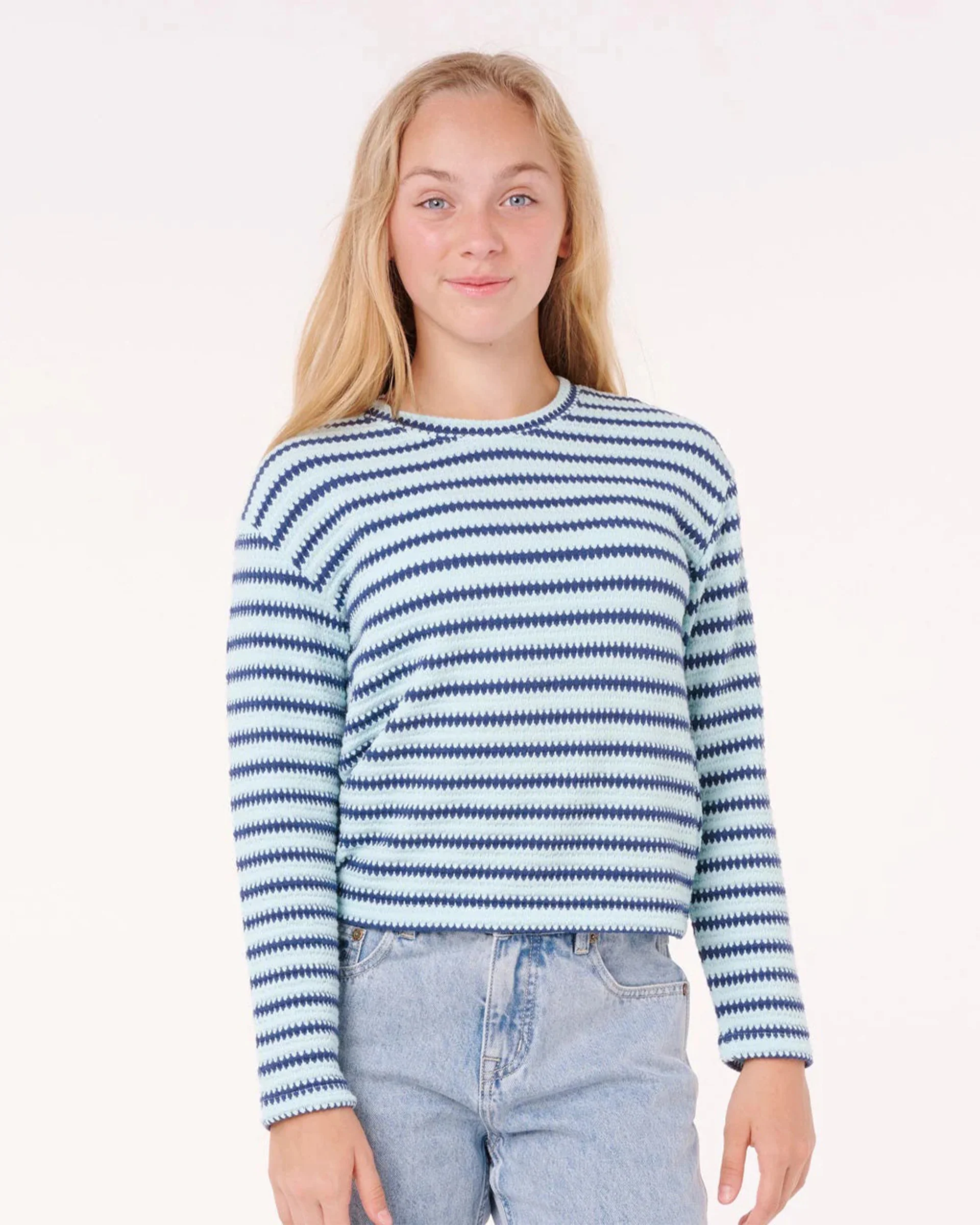 Girl's (8-16) Paradise Club Bobbi L/S T-Shirt - Blue