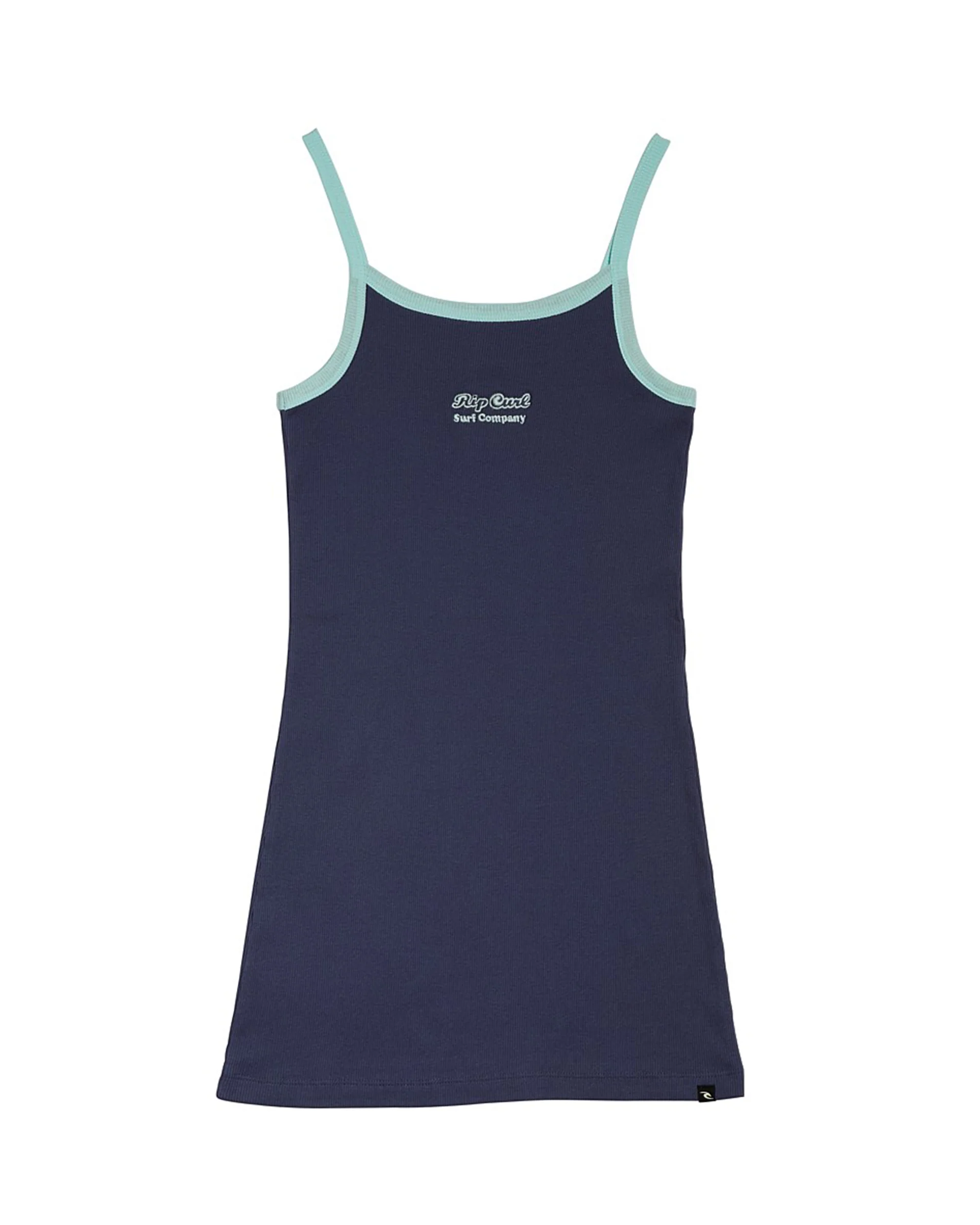 Girl's (8-16) Paradise Club Rib Dress - Washed Navy