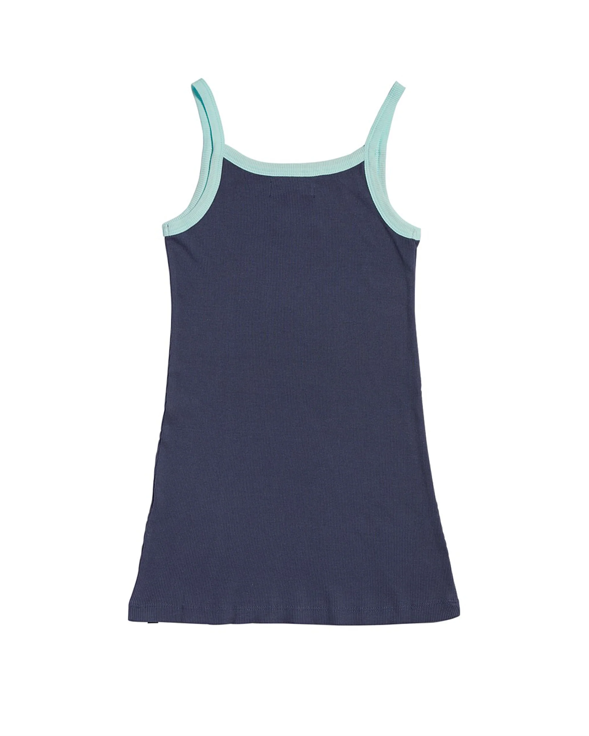 Girl's (8-16) Paradise Club Rib Dress - Washed Navy - Image 2