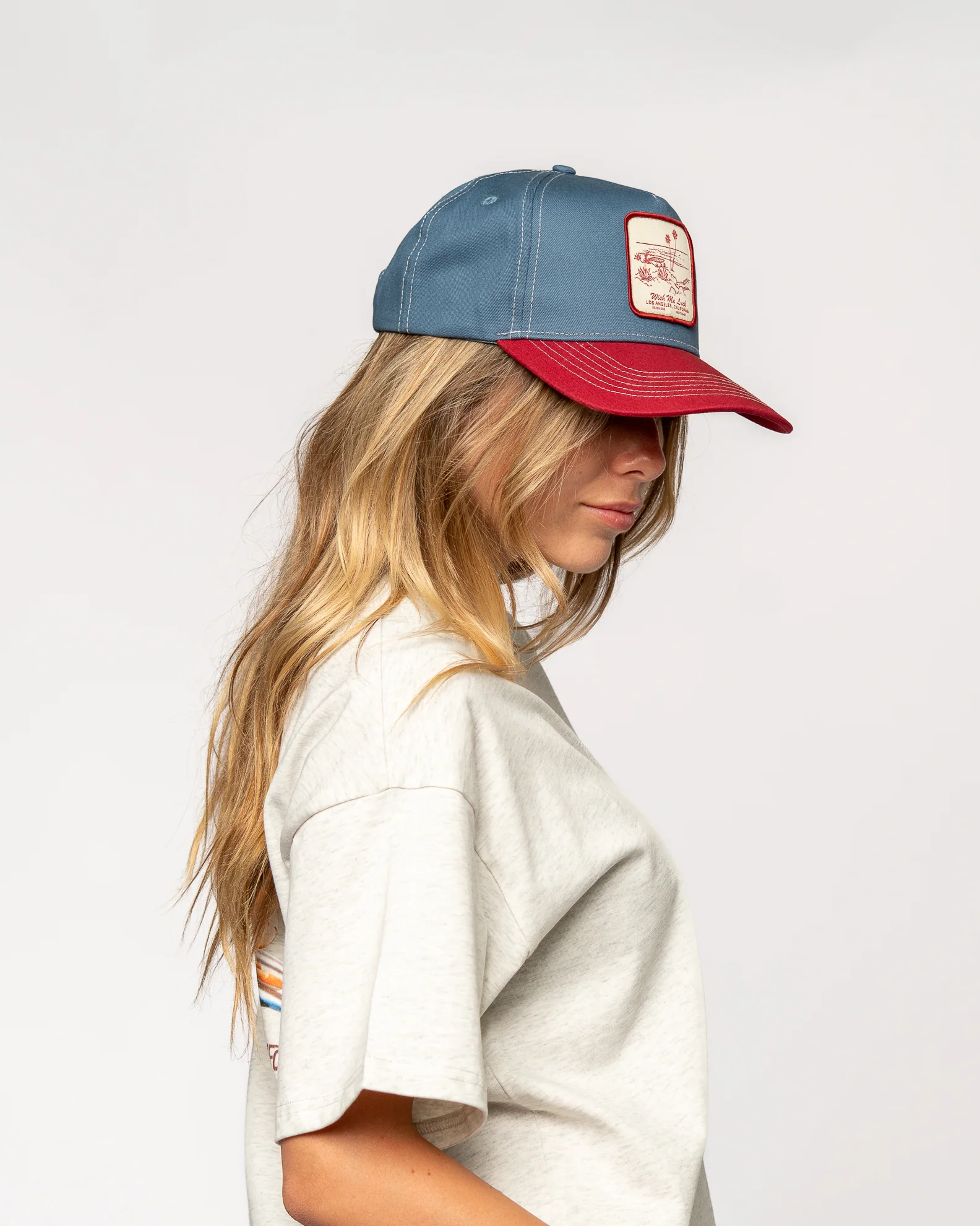 Paradise Cove Cap - Blue/Red - Image 3