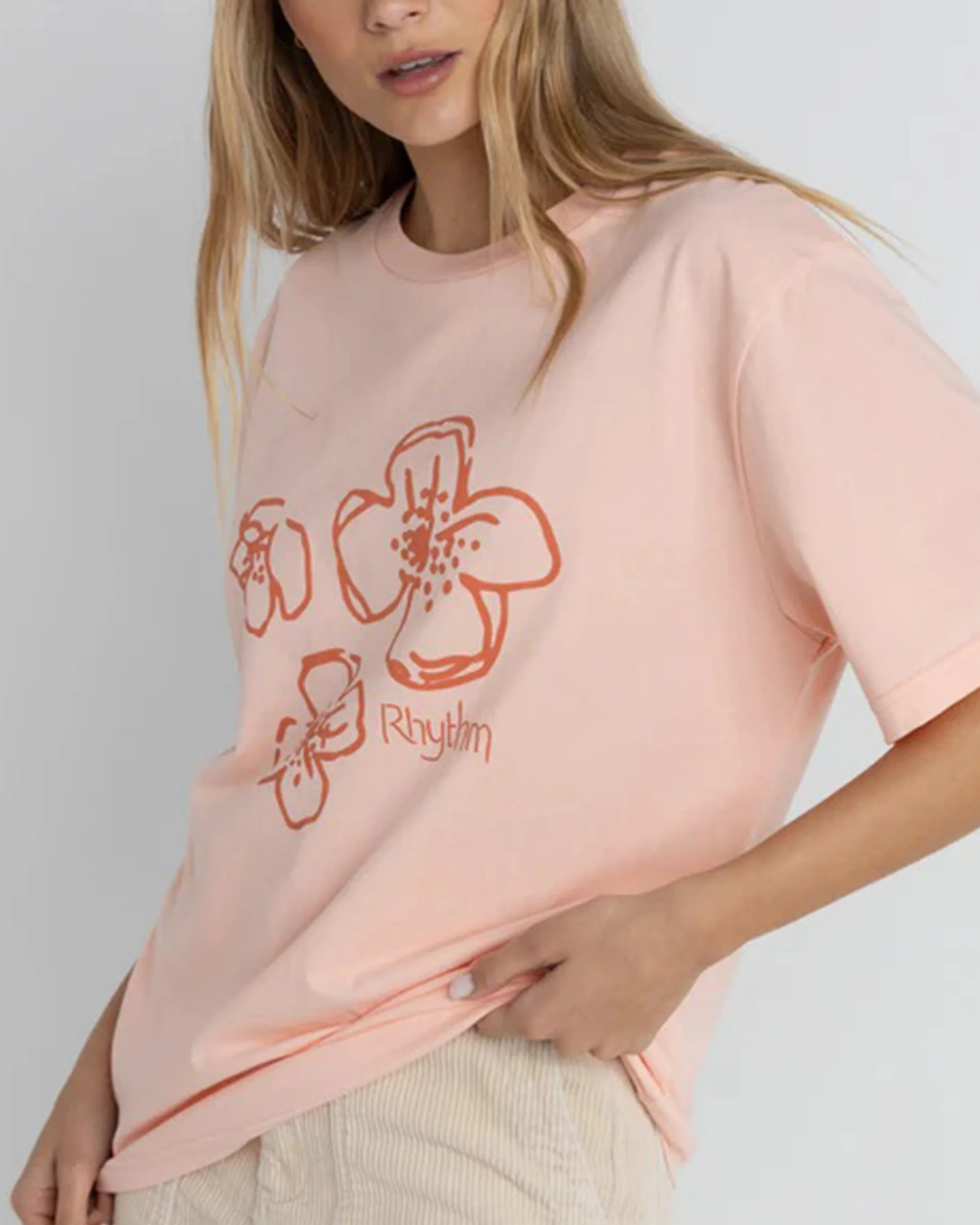 Paradise Floral Oversized S/S T-Shirt - Pink - Image 2