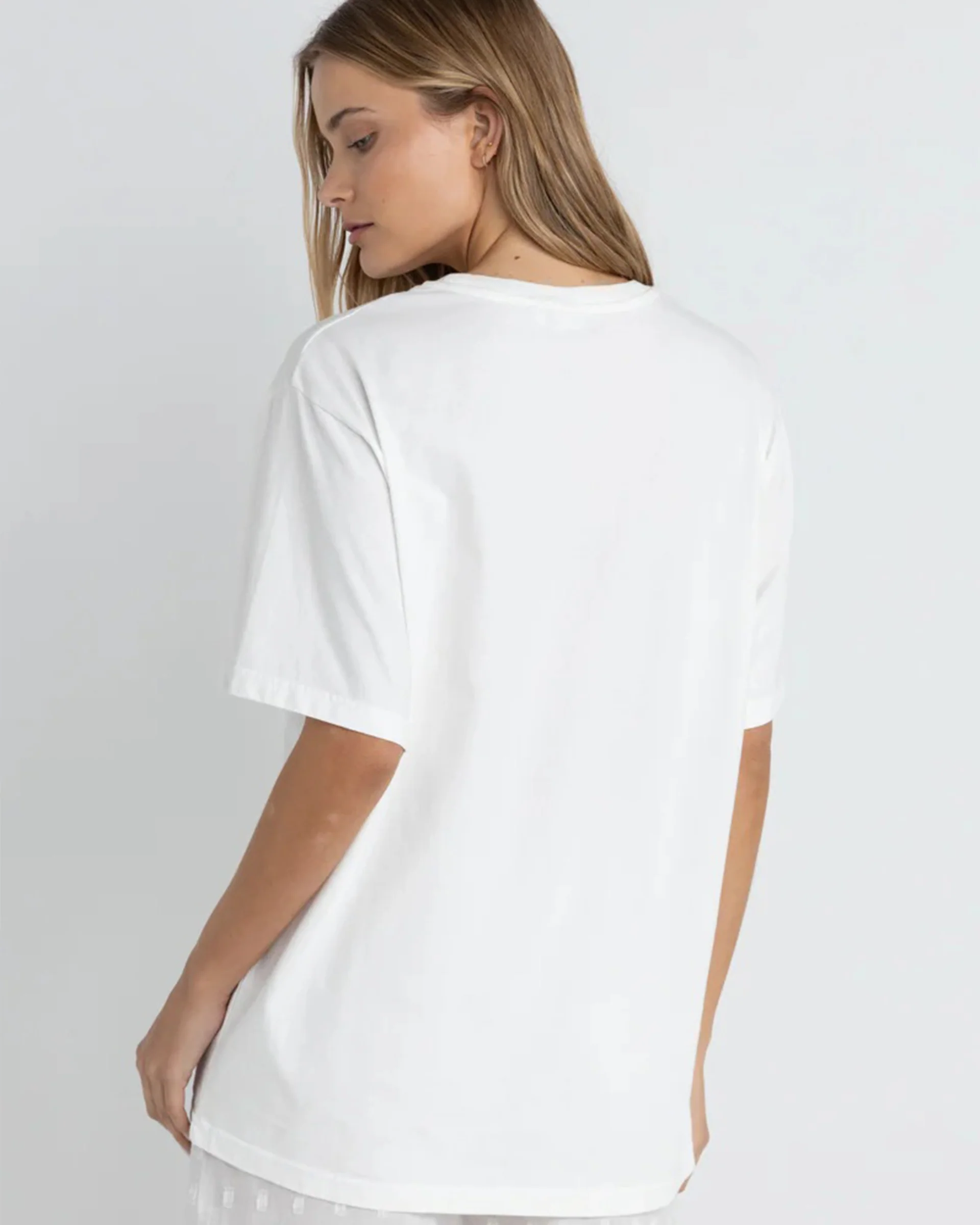 Paradise Found Oversized S/S T-Shirt - Vintage White - Image 4
