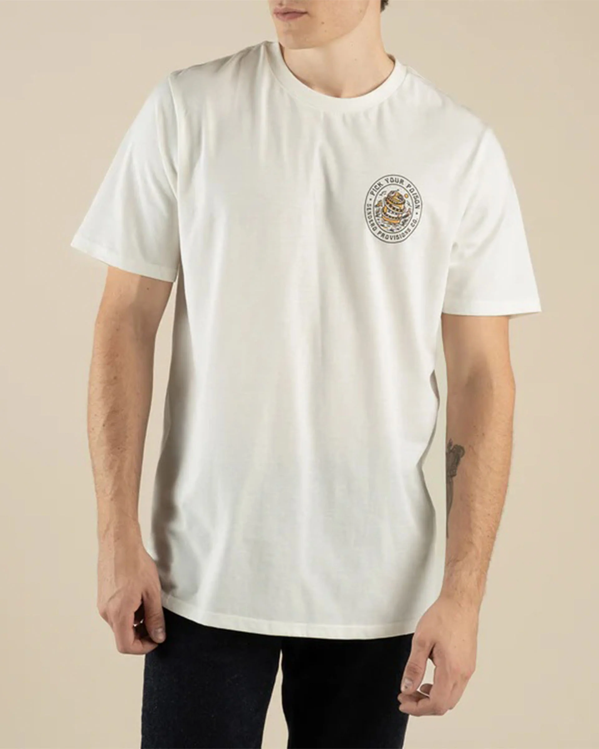 Pick Your Poison S/S T-Shirt - Vintage White - Image 2
