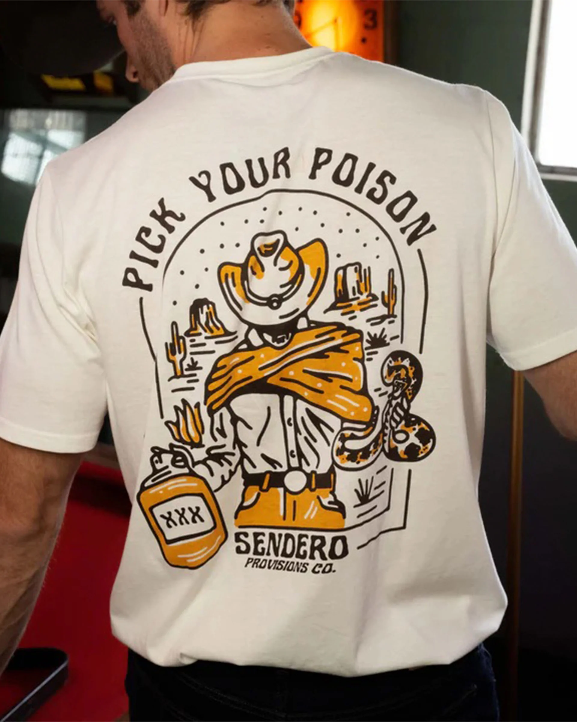 Pick Your Poison S/S T-Shirt - Vintage White - Image 3