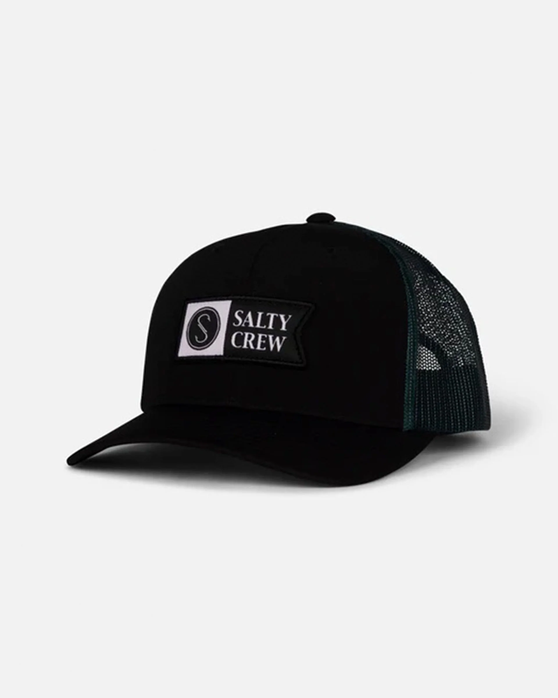 Pinnacle 2 Retro Trucker Hat - Black/Hydro