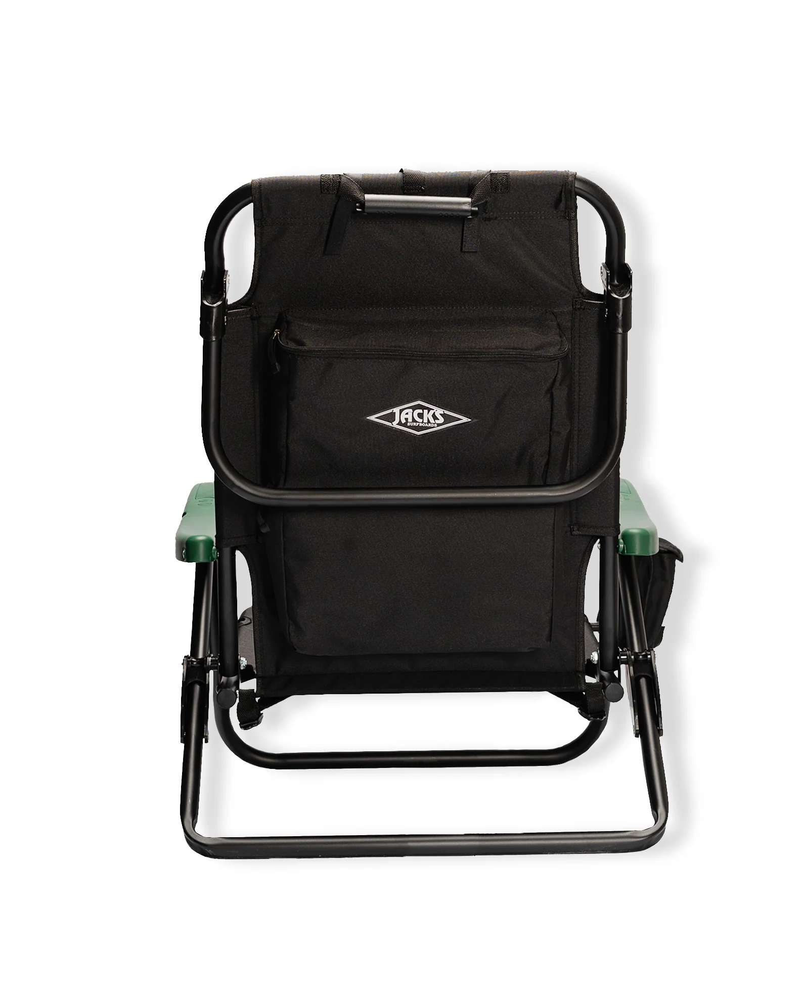 Pisolino Beach Backpack Chair - Black/Green - Image 2