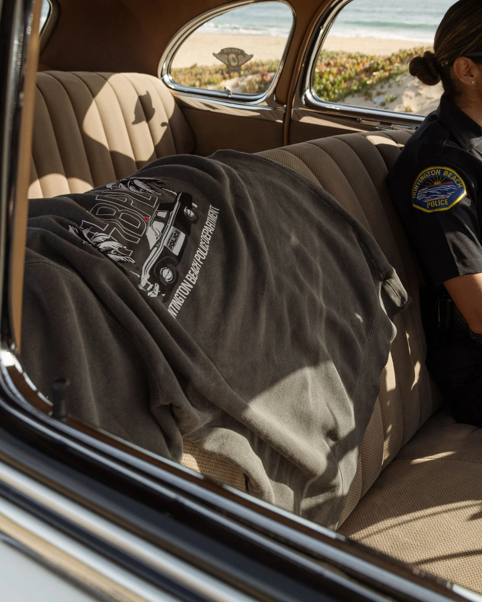 HBPD Police Palms Pigment Crewneck - Black - Image 2