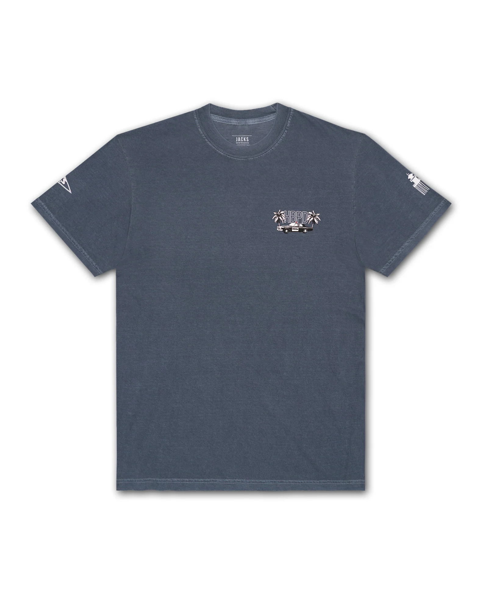 HBPD Police Palms Pigment S/S Tee - Denim - Image 2