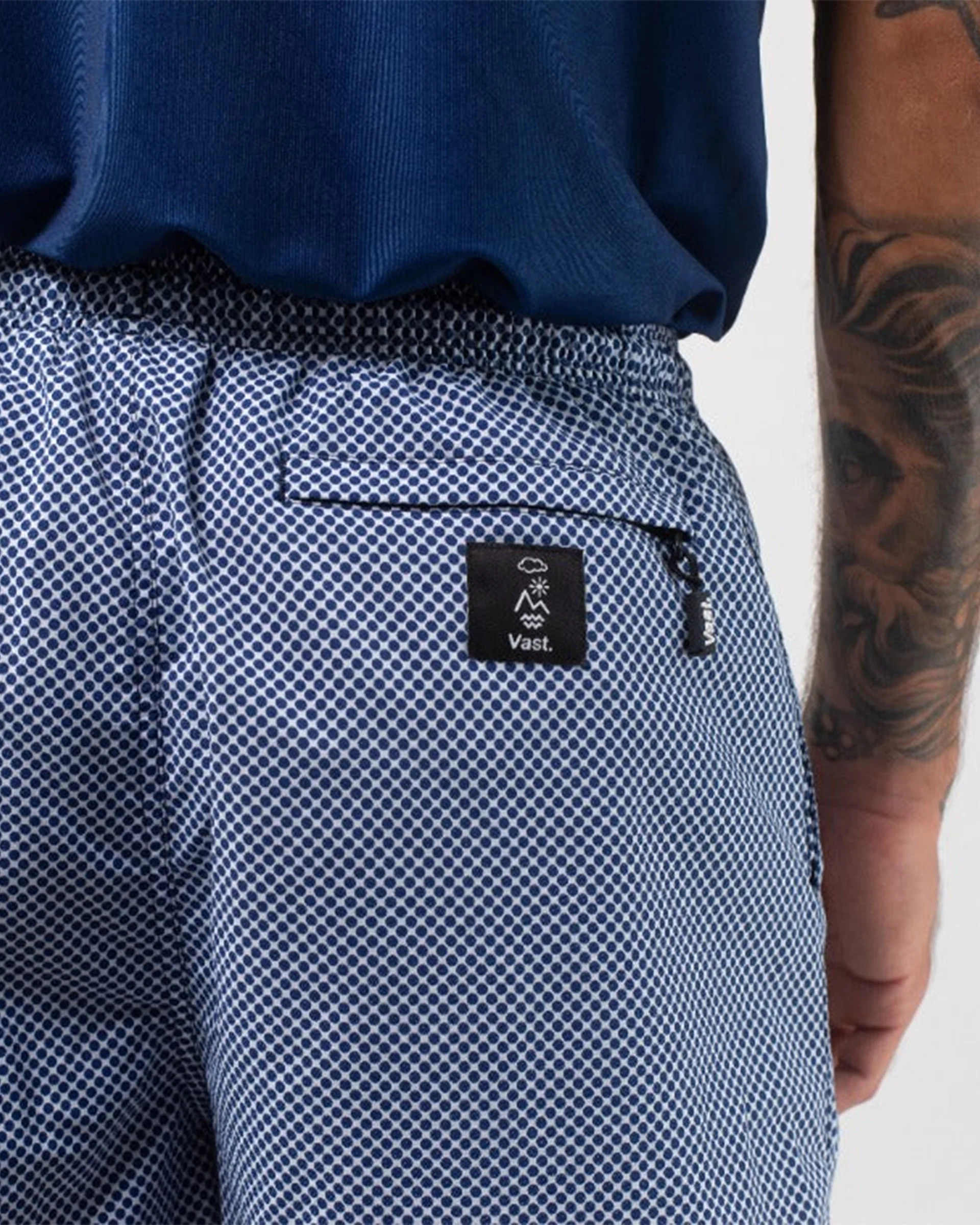 Polka Volley Short - Navy - Image 5