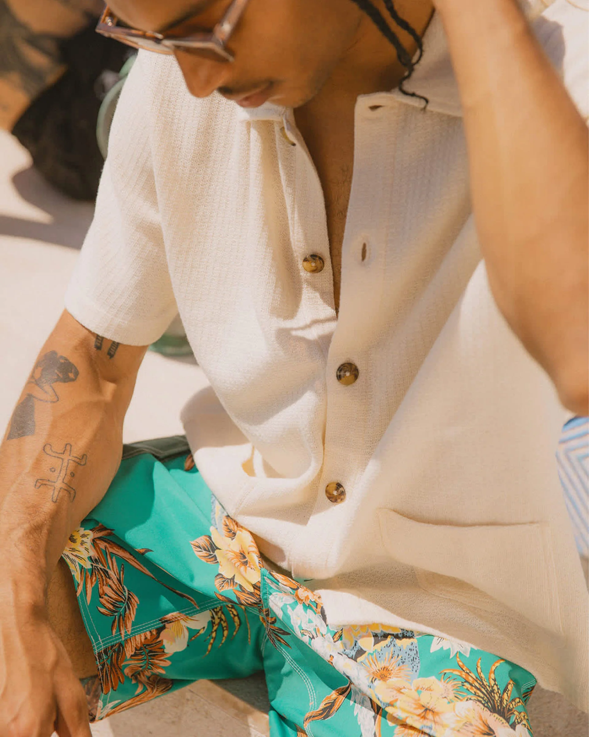 Poolside S/S Shirt - Off White - Image 6