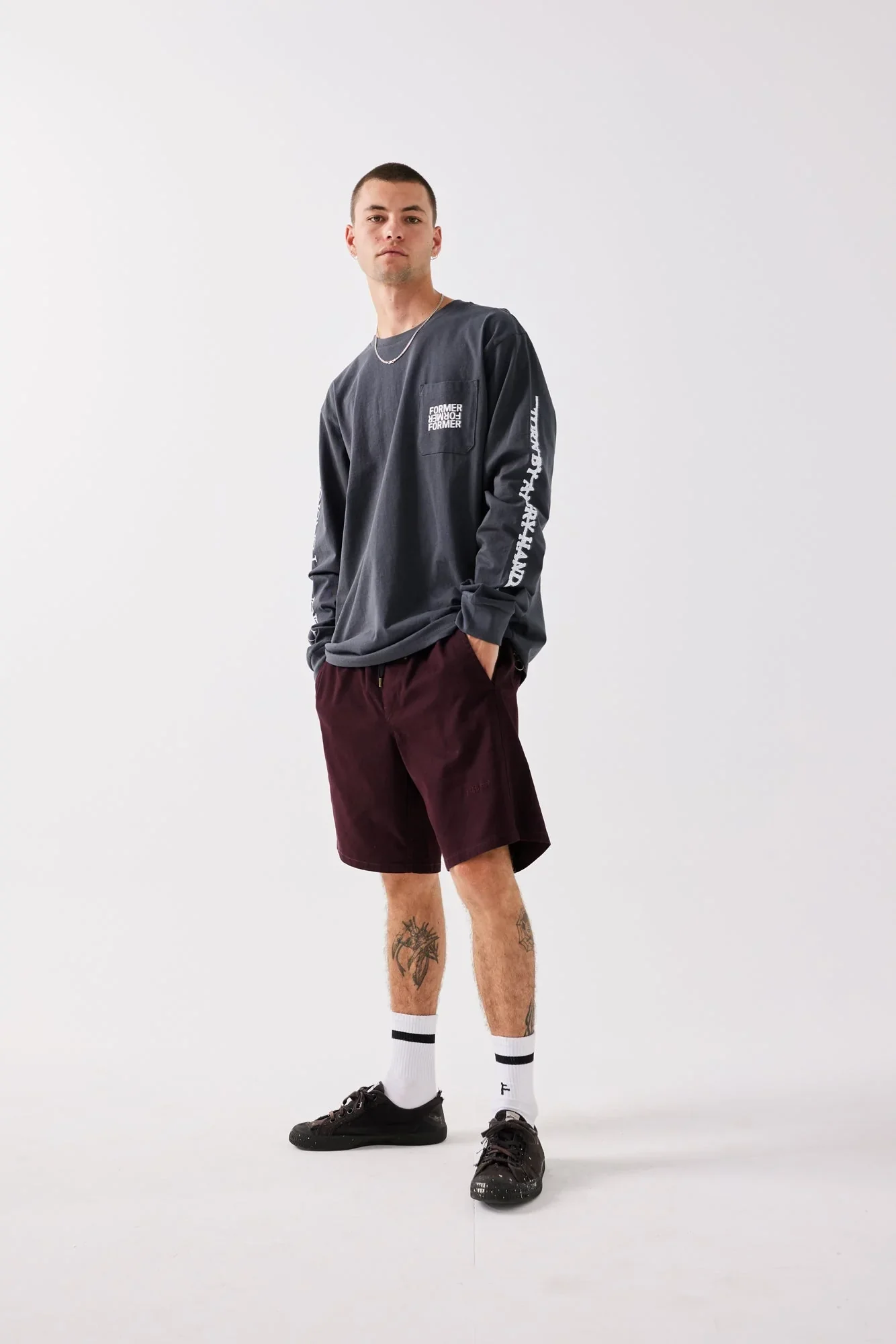 Prayer Walkshort - Burgundy - Image 3