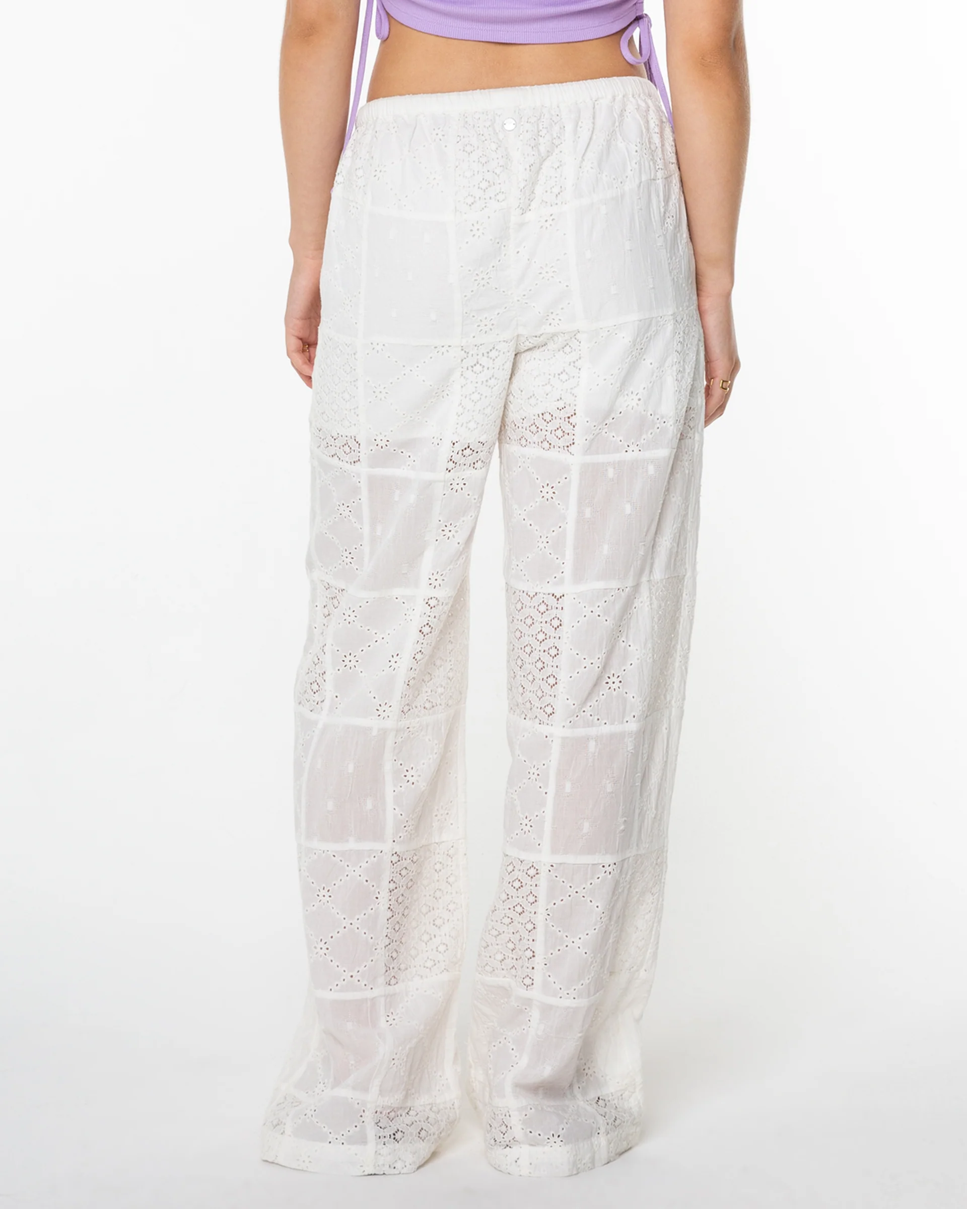 Precious Patchwork Pants - White - Image 5