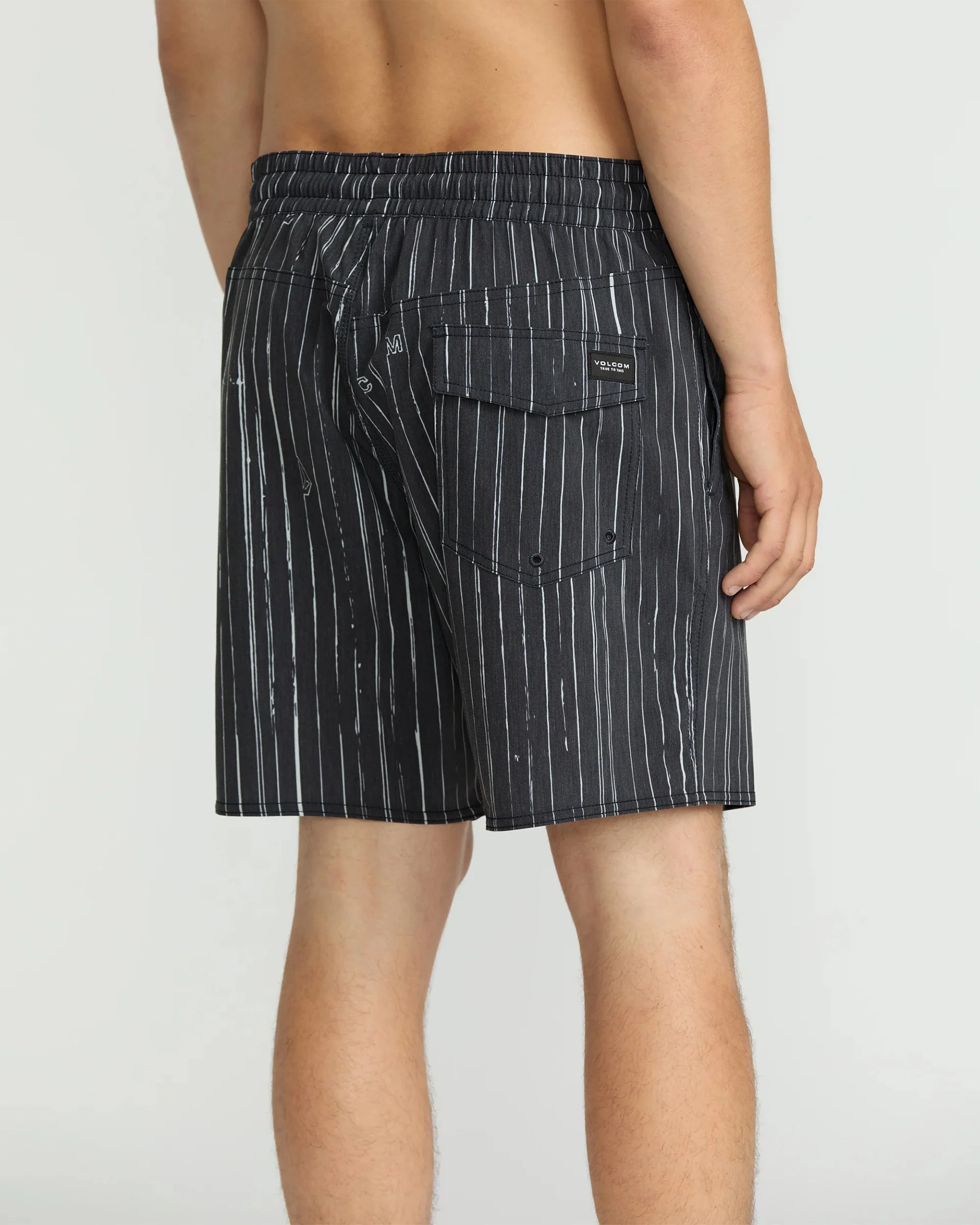 Psyche Cotton 17" Trunks - Black/White - Image 5