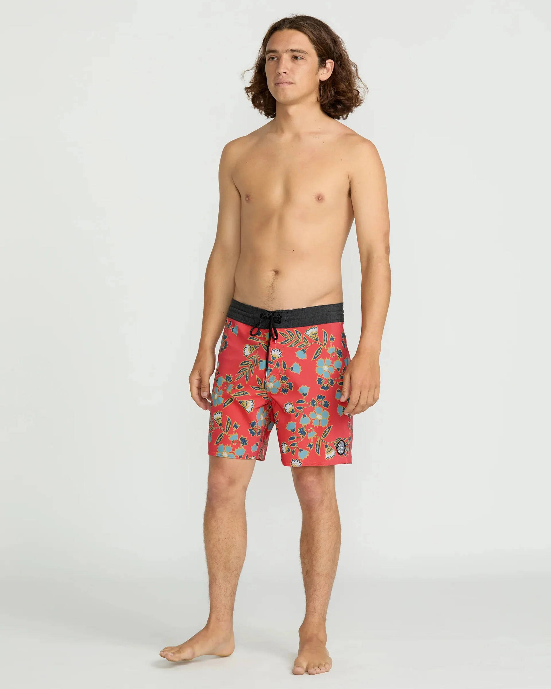 Psyche Cotton Stoney 17" Trunks - Chili Red - Image 5
