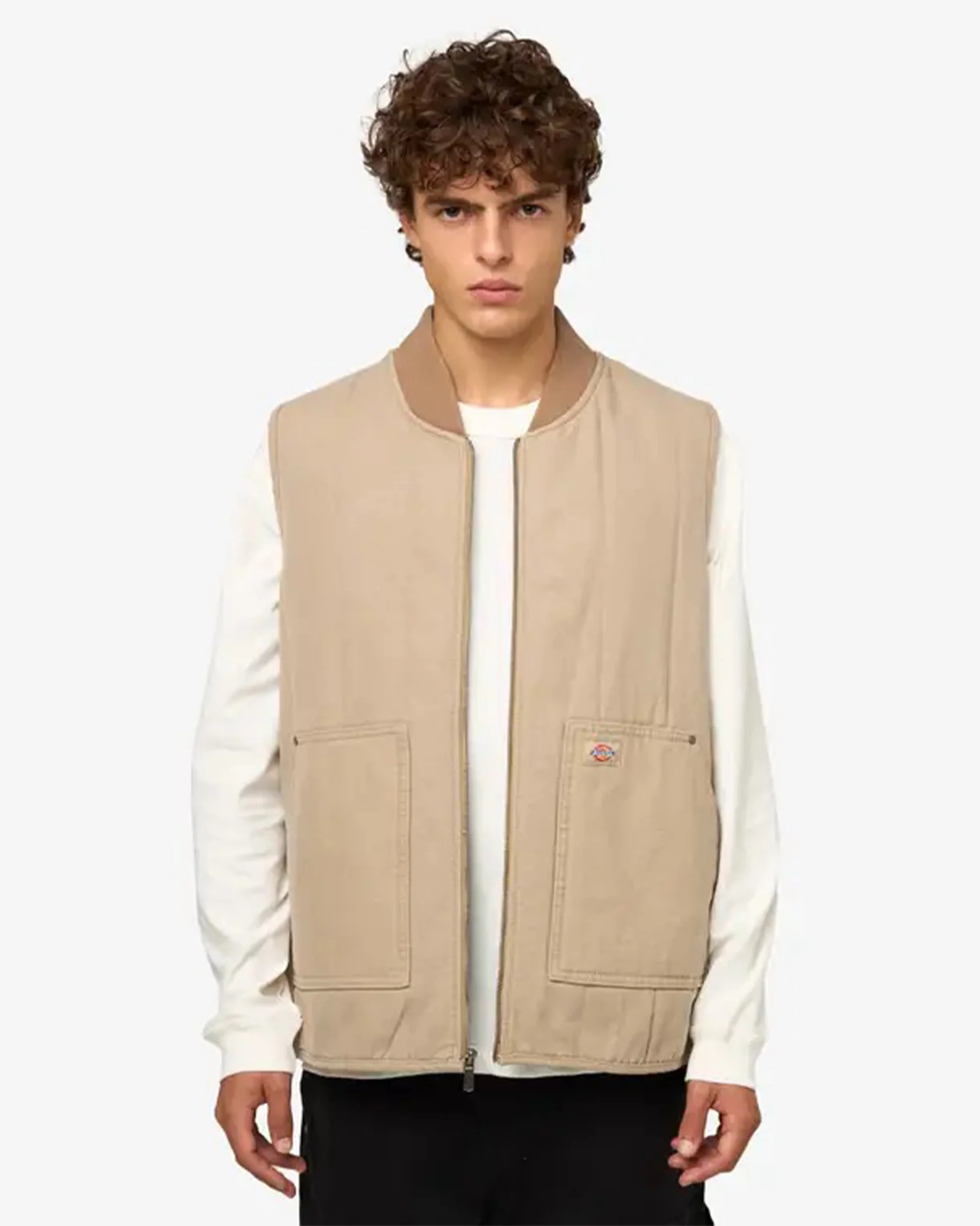 Quilted Vest - Beige