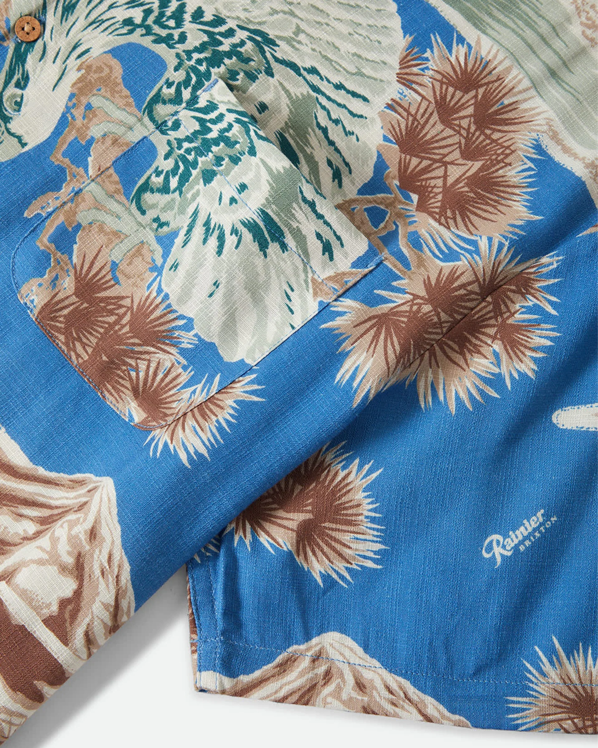 Rainier x Brixton S/S Shirt - Blue Sky - Image 9