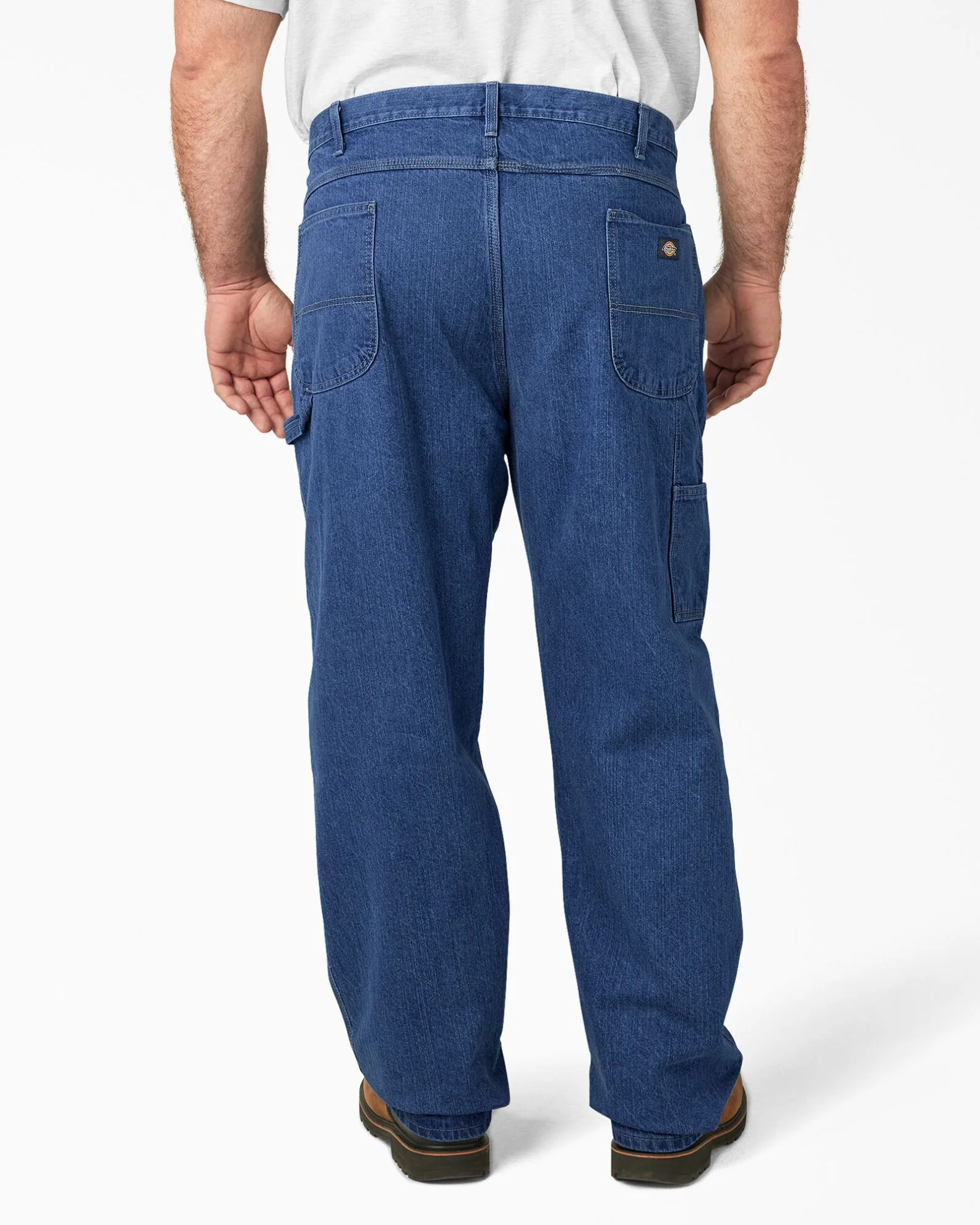 Relaxed Fit Heavyweight Carpenter Jeans - Stonewashed Indigo Blue - Image 6