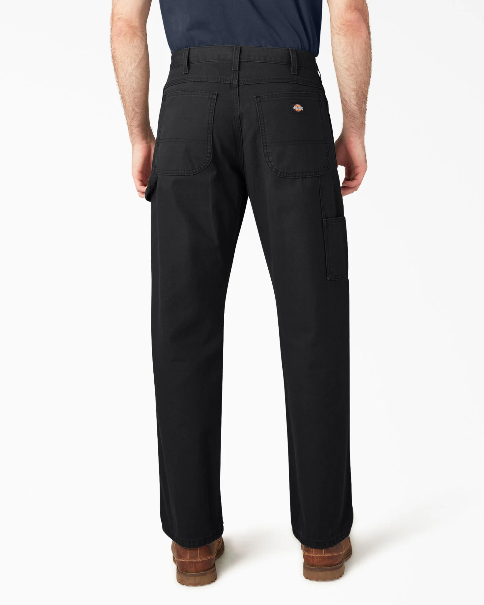 Relaxed Fit Heavyweight Duck Carpenter Pants - Rinsed Black - Image 3