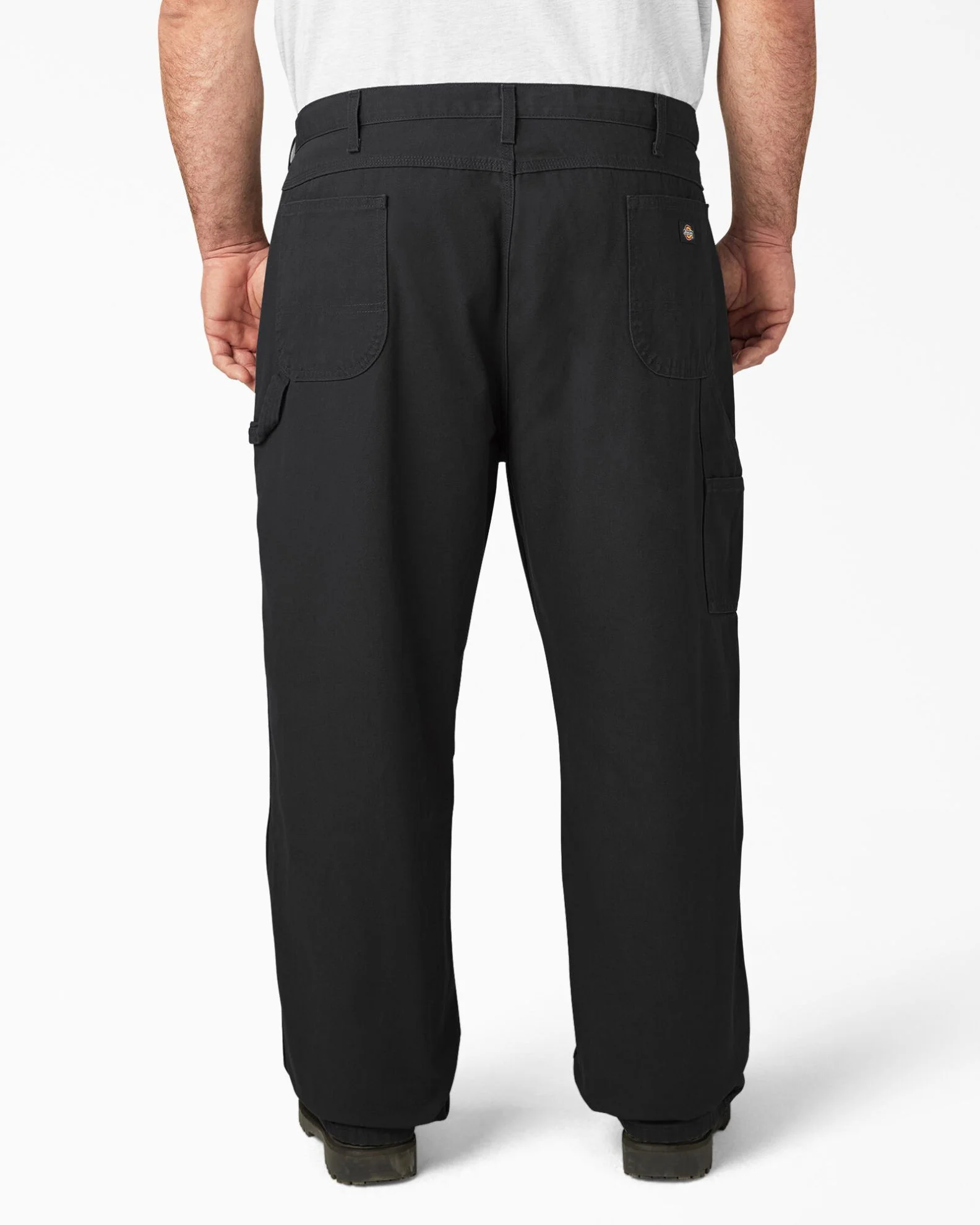 Relaxed Fit Heavyweight Duck Carpenter Pants - Rinsed Black - Image 5