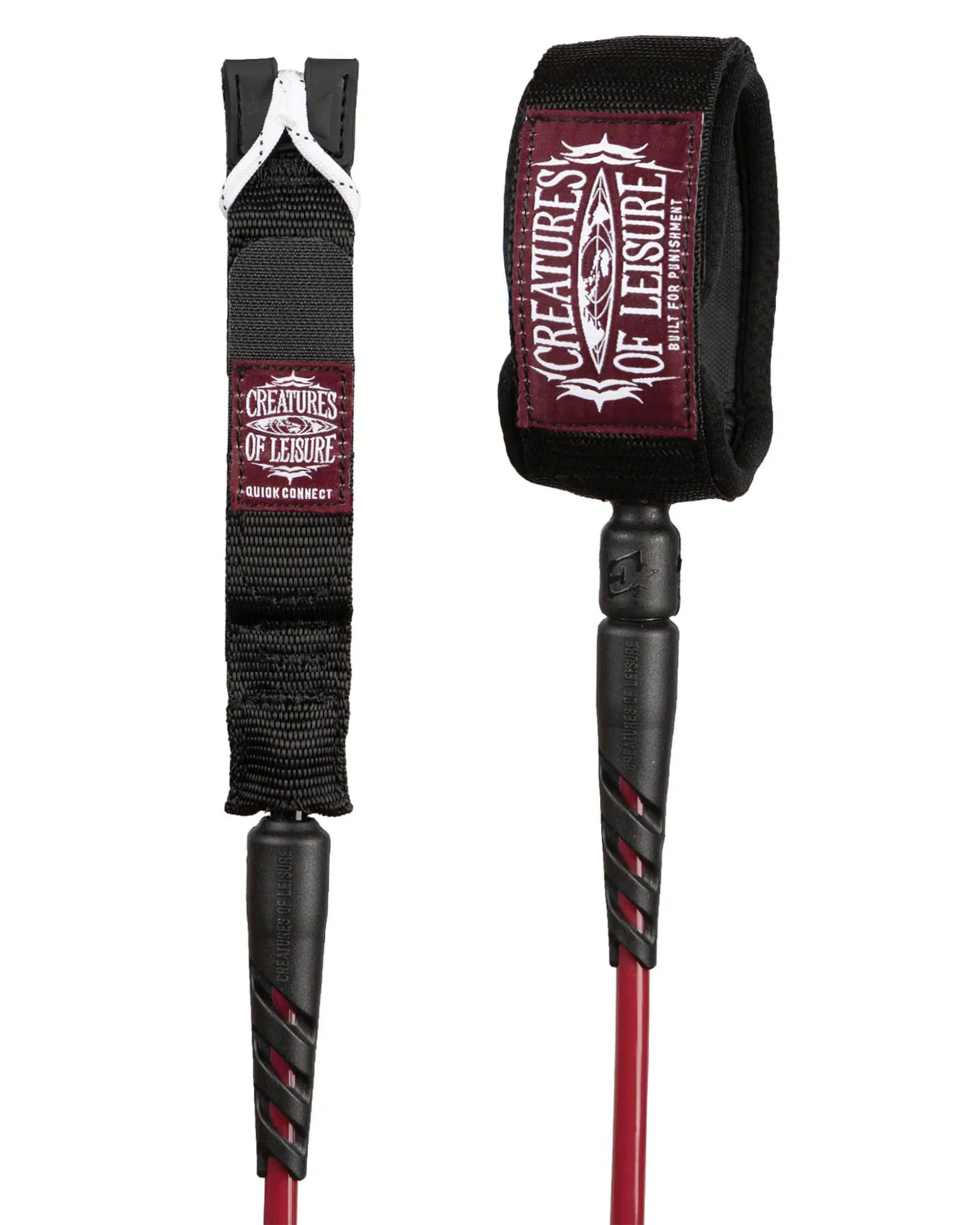 Reliance 2.0 Punish Standard Duty 6' Leash - Dark Rose/Black