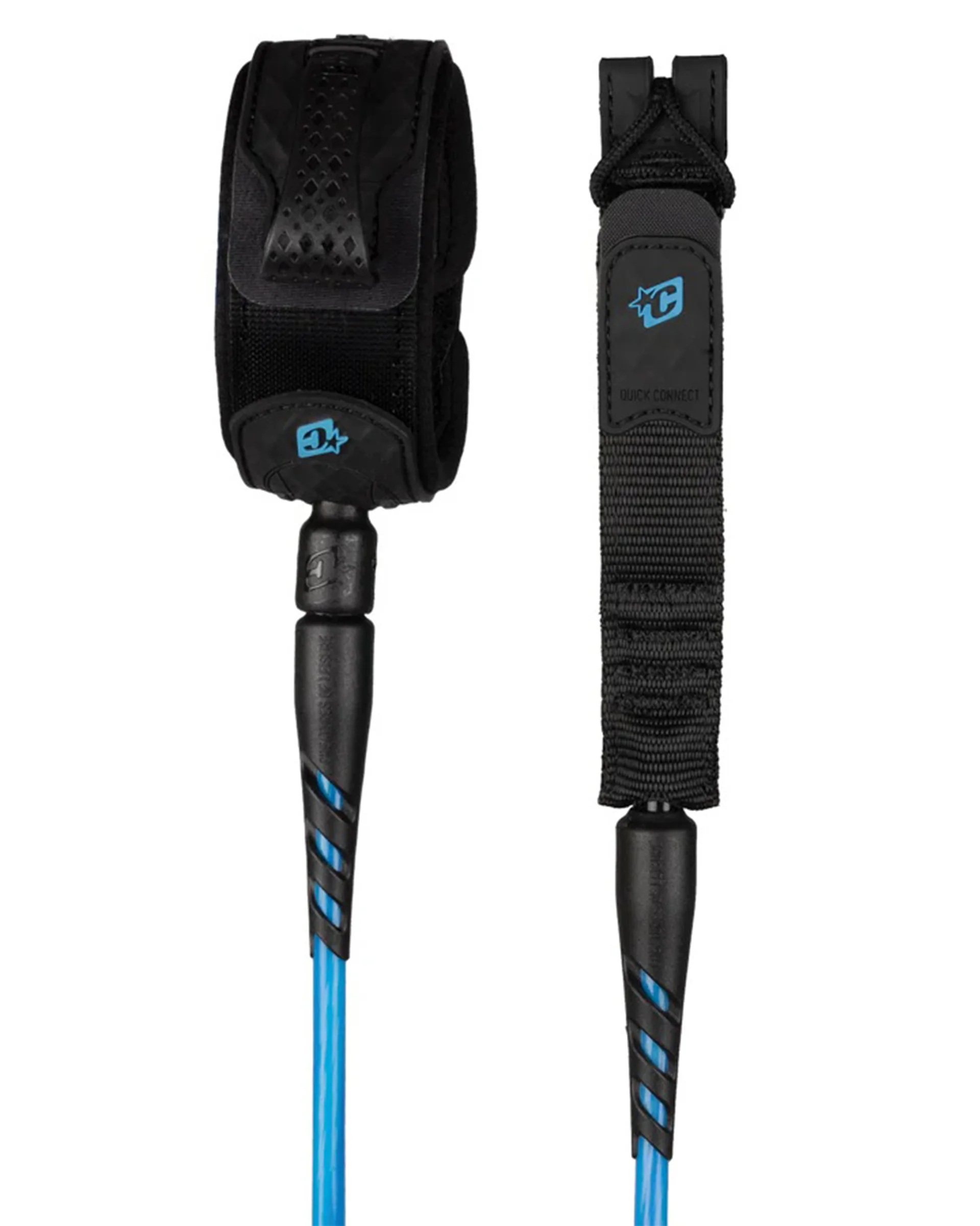 Reliance 2.0 Standard Duty 7' Leash - Cyan Twist Black - Image 2