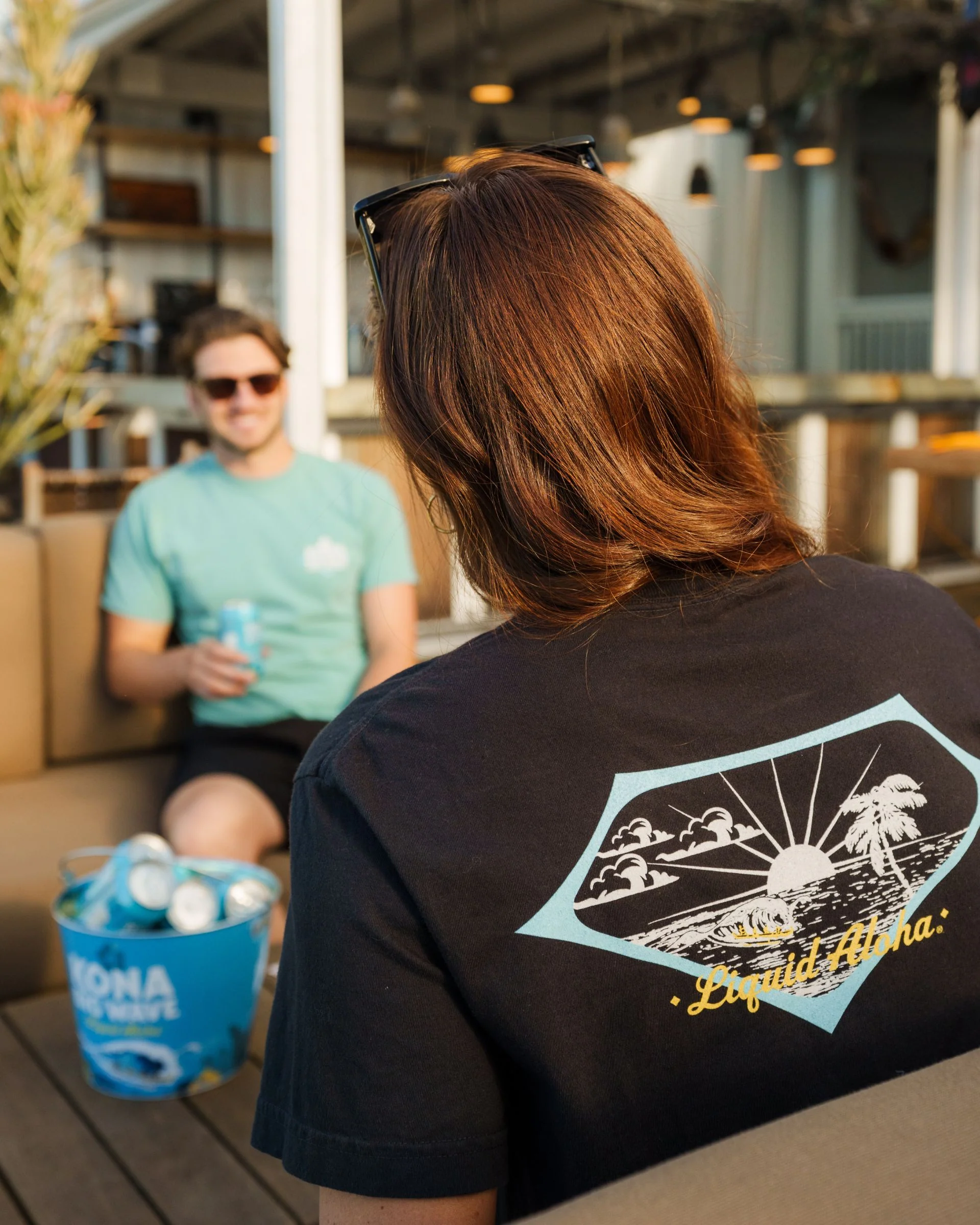 Kona x Jack's Men's "Retro Aloha" S/S Tee - Black - Image 2