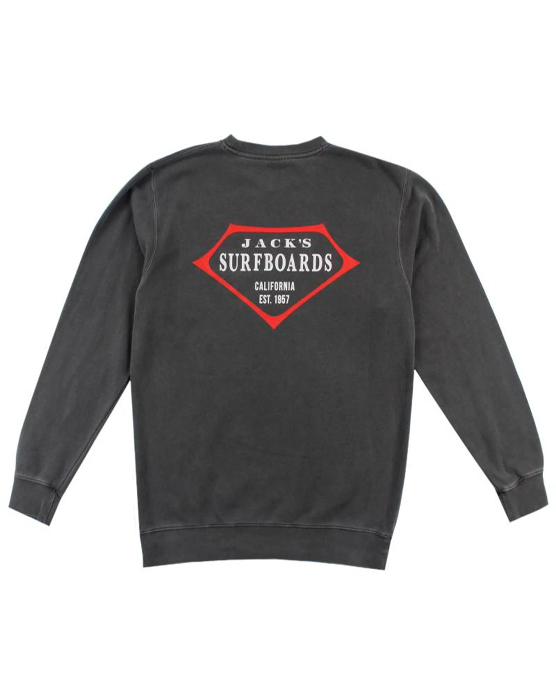 Retro Lam Pigment Crewneck Sweater - Black