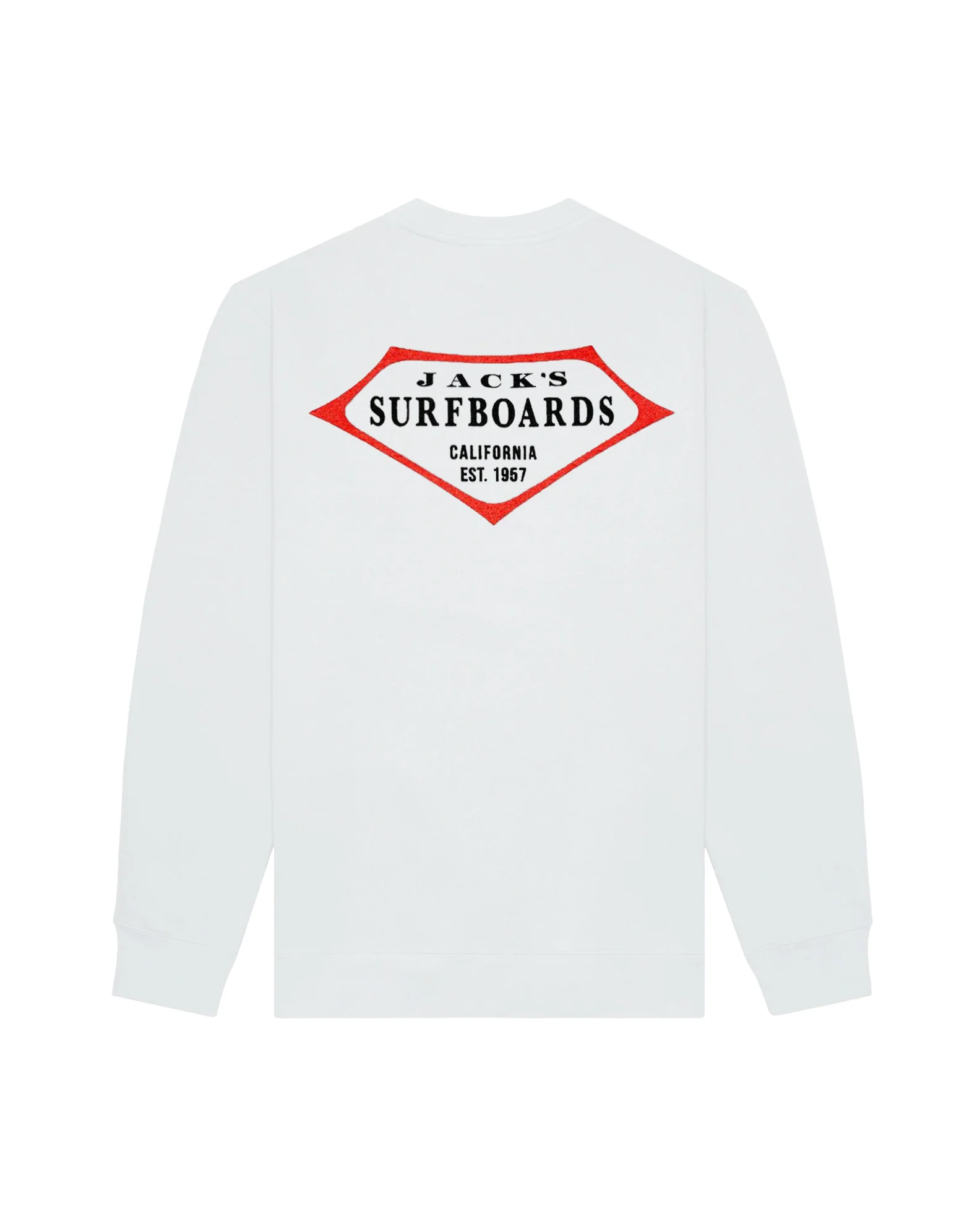 Women's Retro Lam Summer Series Crewneck Sweatshirt - White