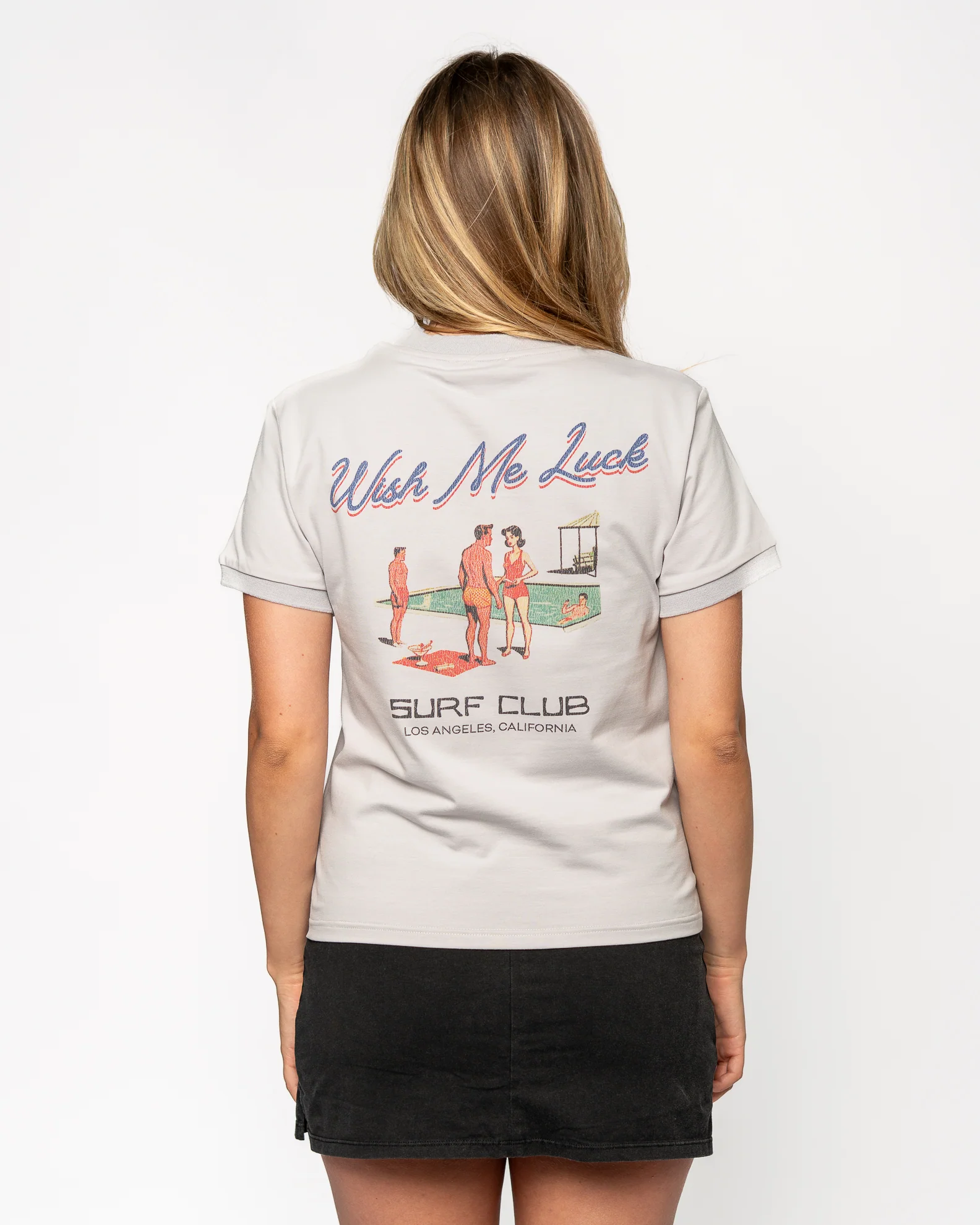 Retro Surf Club Baby S/S Tee - White
