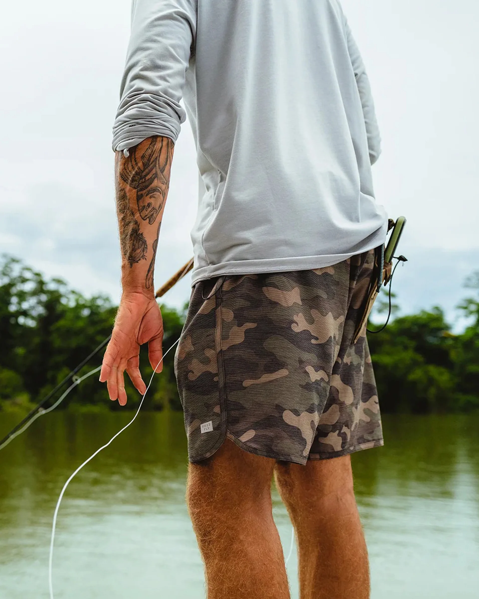 Reverb Short - Woodland Camo Print - Image 6