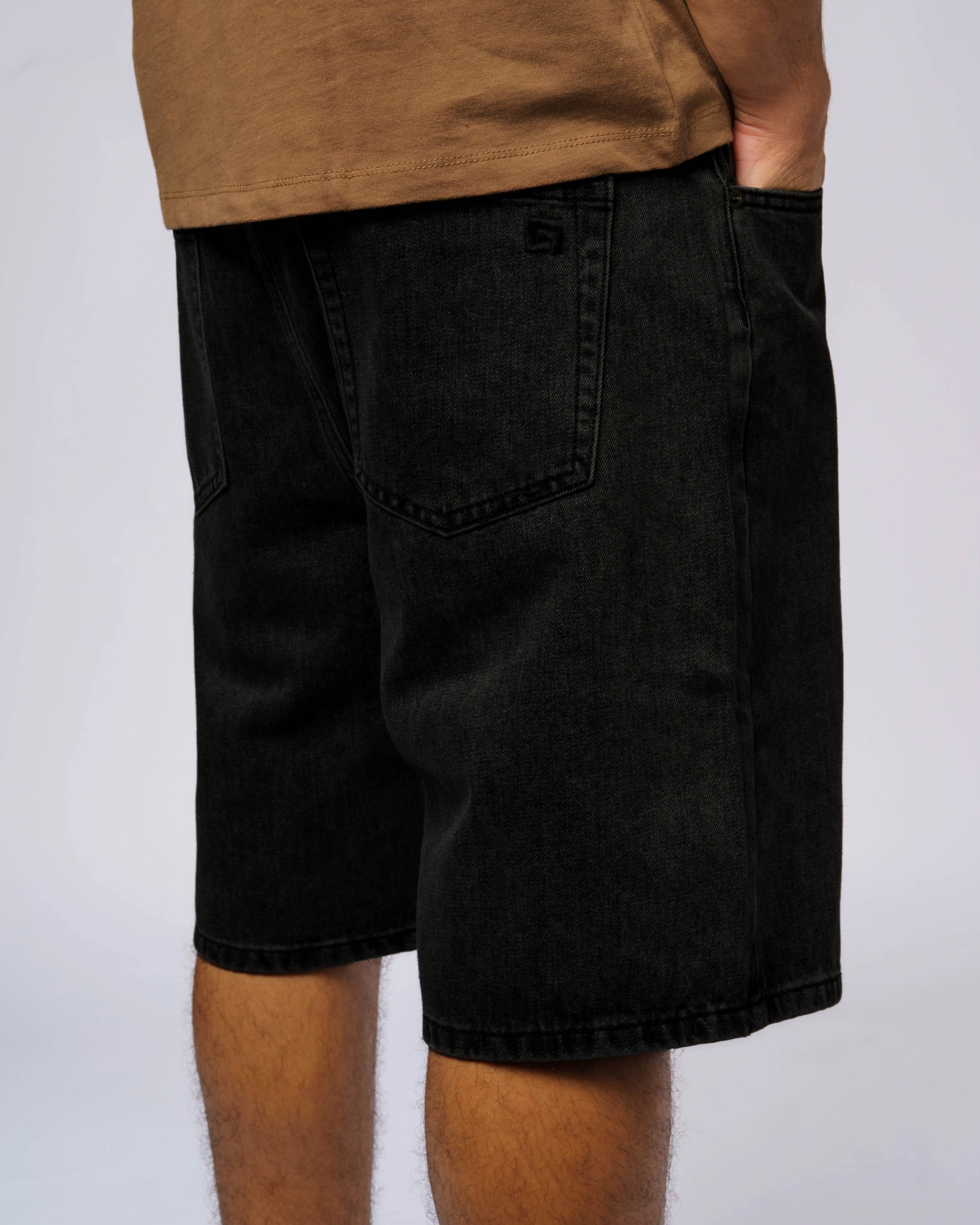 Revert Denim Shorts - Black - Image 3