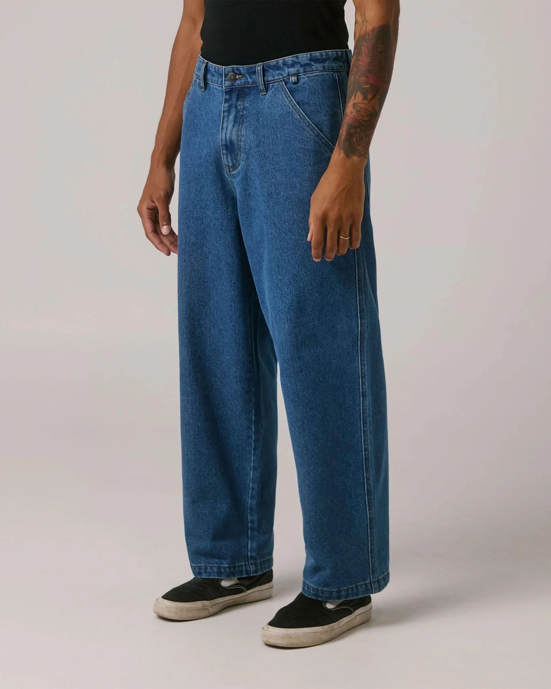 Reynolds Denim Pant - Worn Blue - Image 2