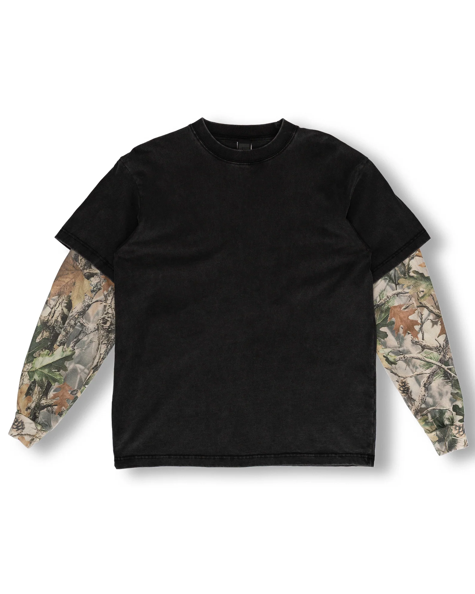 Ridge Walker L/S Tee - Black/Camo