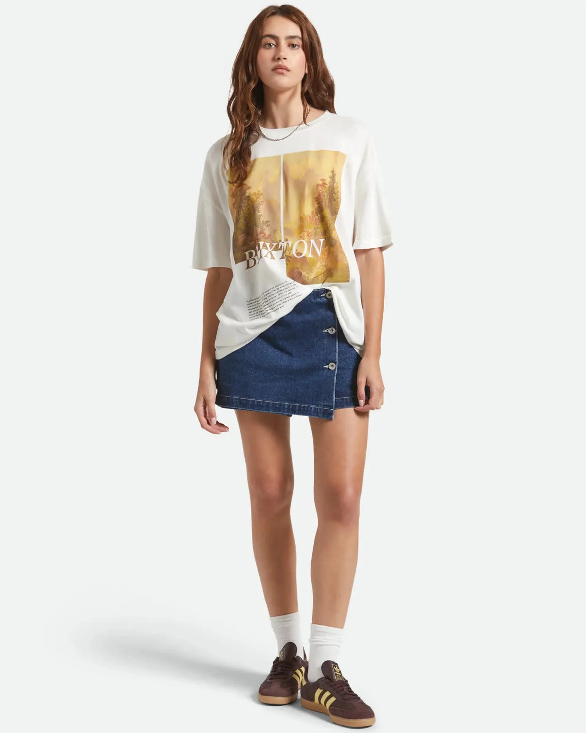 Rocky Mountain Oversized Boyfriend T-Shirt - Off White - Image 4