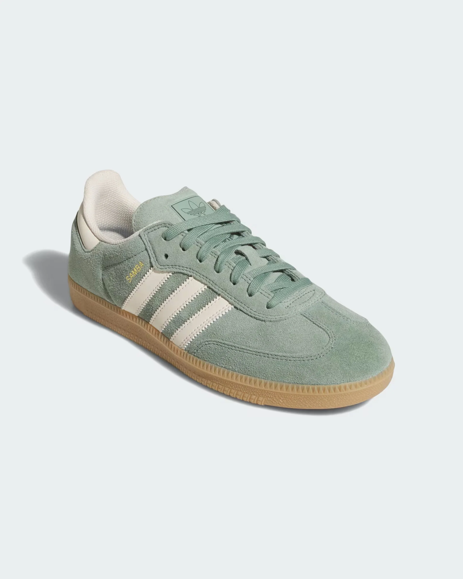 Samba ADV Shoes - Silver Green / Wonder White / Gold Metallic - Image 4