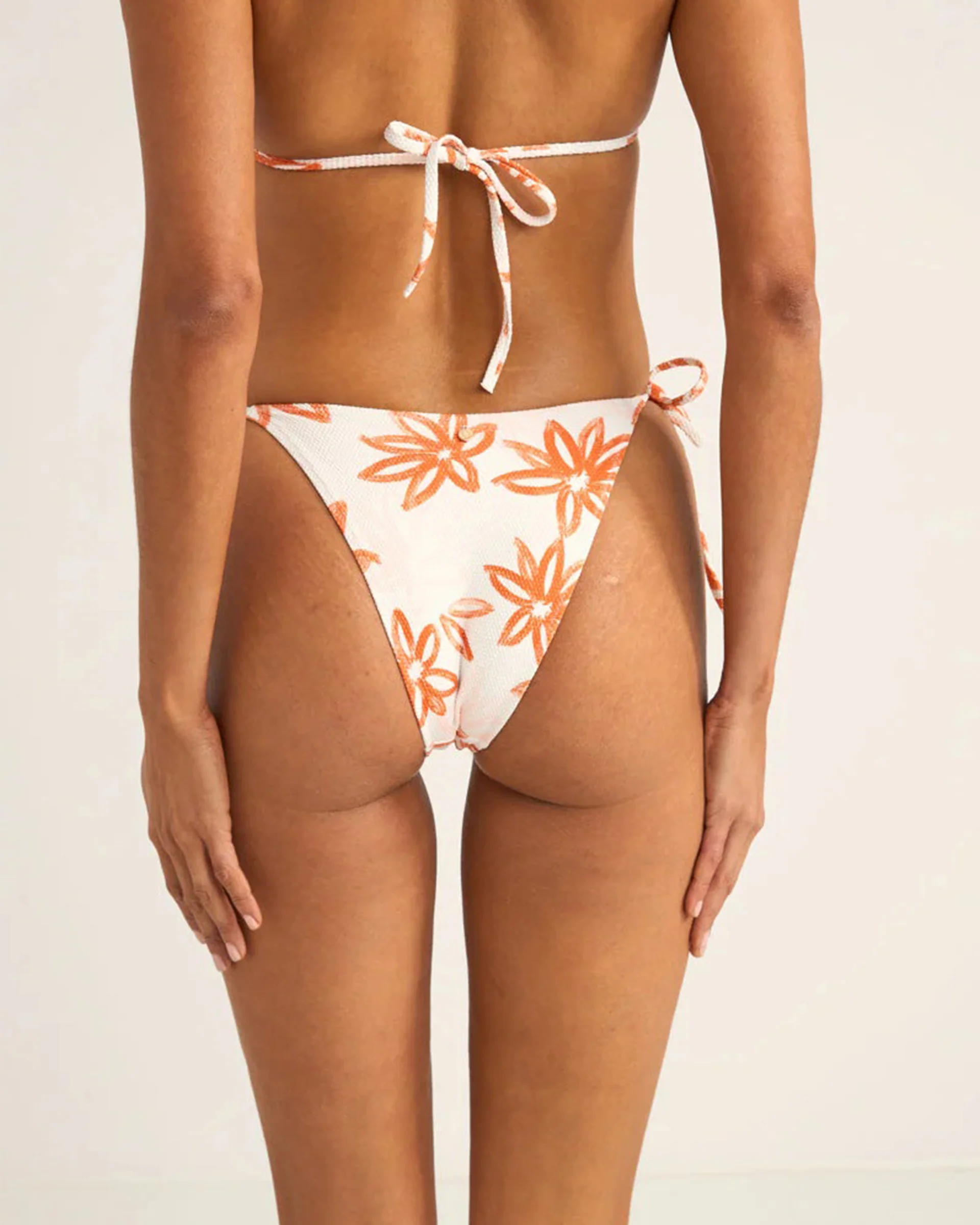 Sanctuary Floral Tie Side Hi Cut Pant - White - Image 3