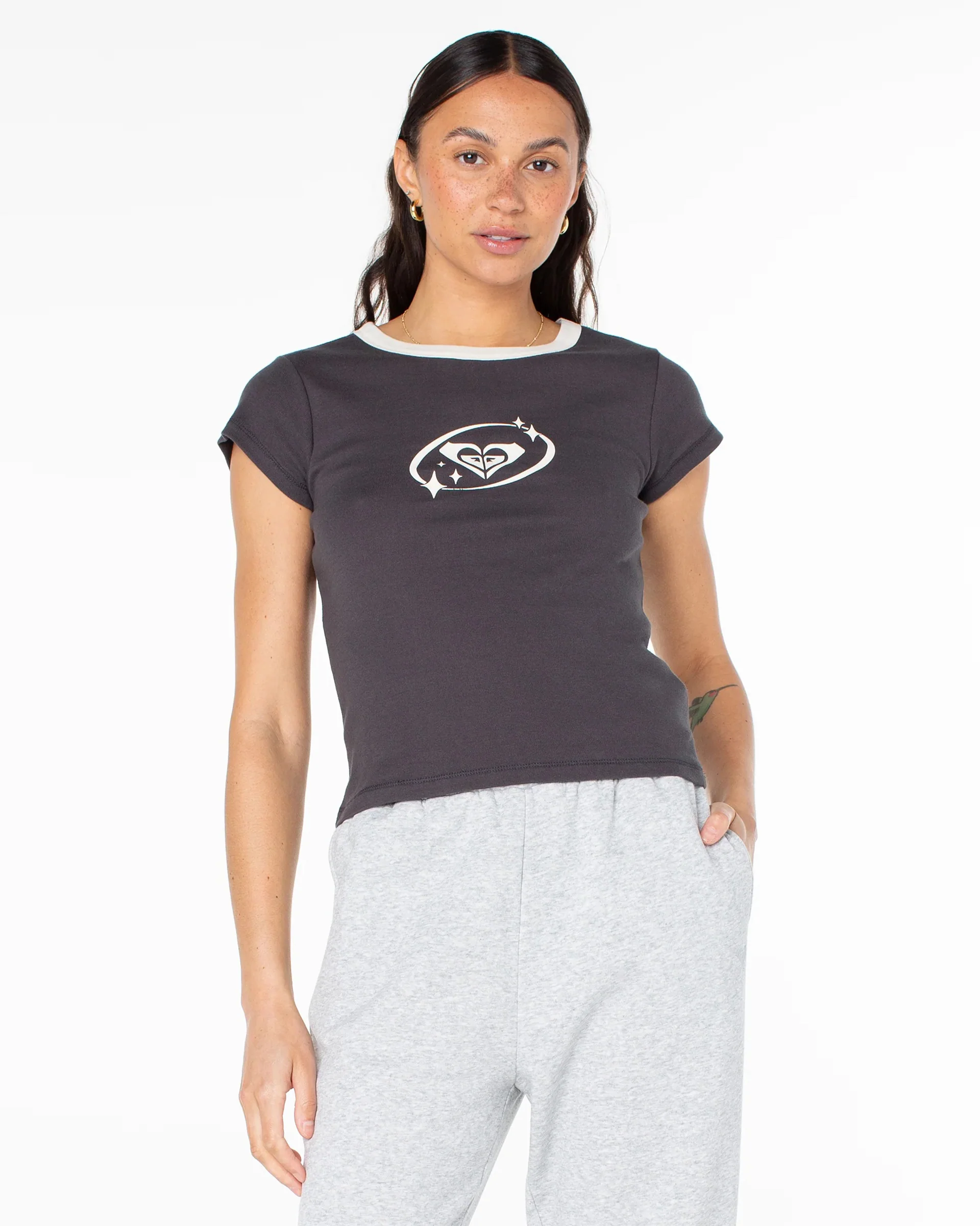 Saturn Classic 90's Baby Tee - Phantom
