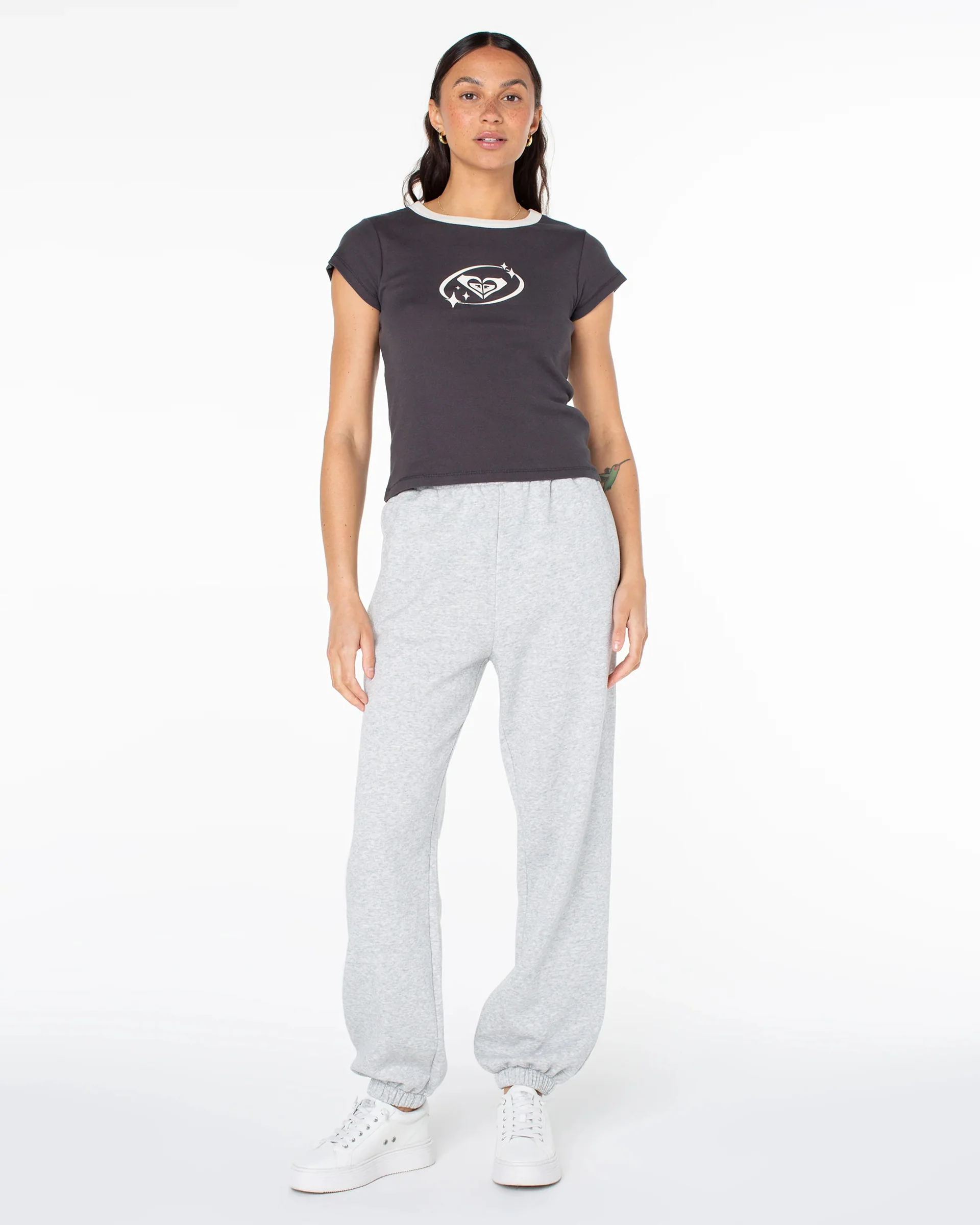 Saturn Classic 90's Baby Tee - Phantom - Image 5