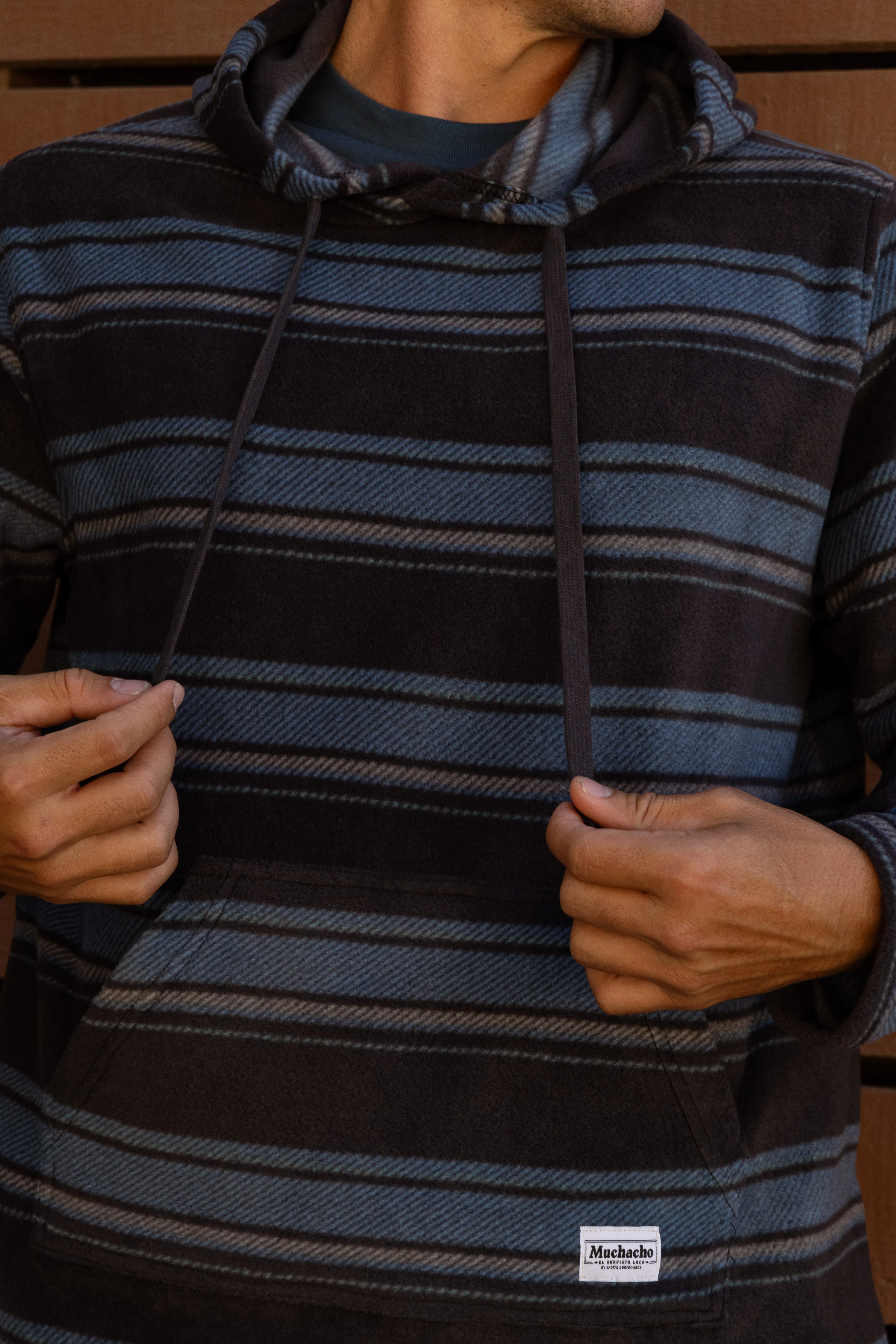 Seacliff Hooded L/S Flannel - Navy - Image 2