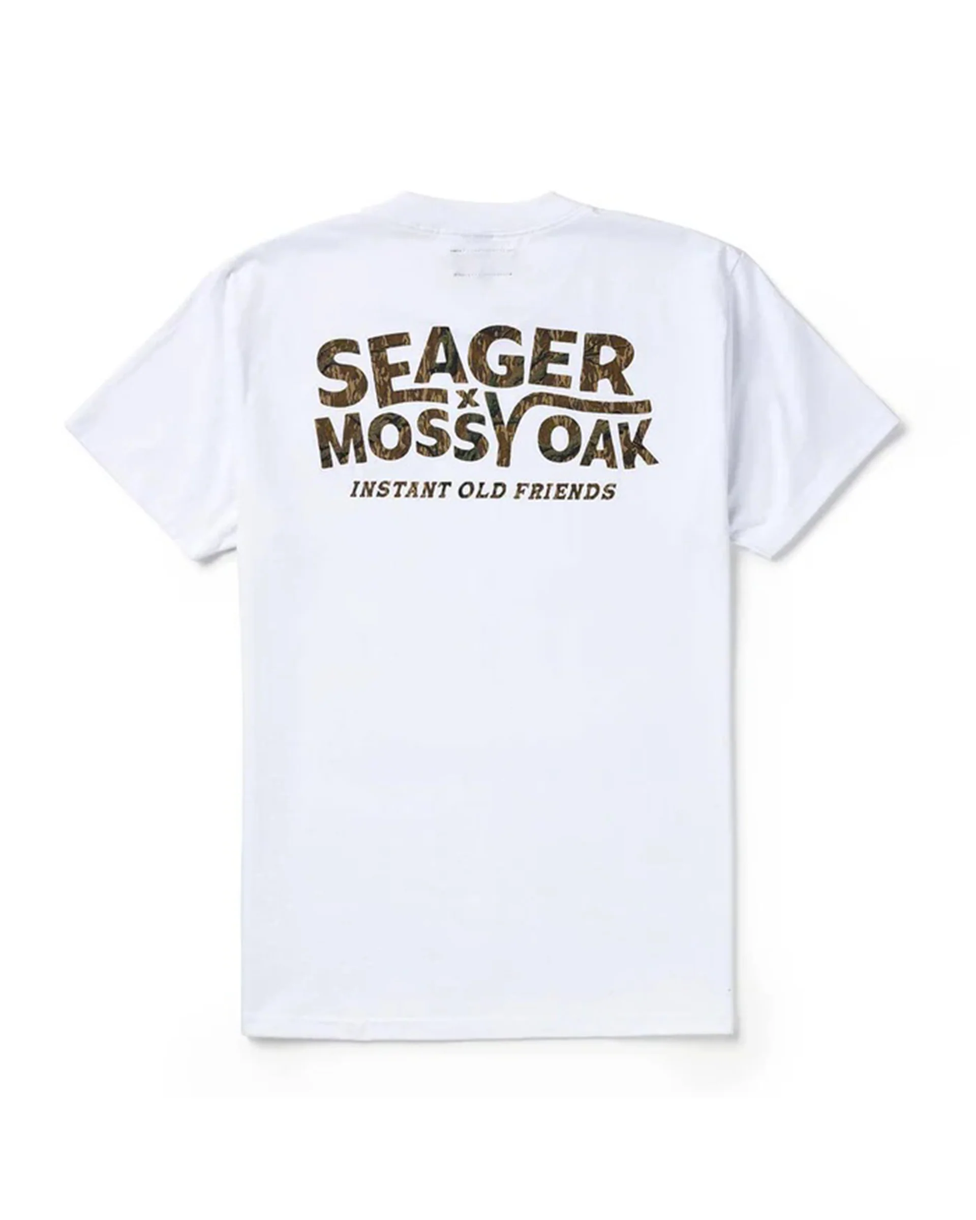 Seager x Mossy Oak I.O.F. S/S T-Shirt - White