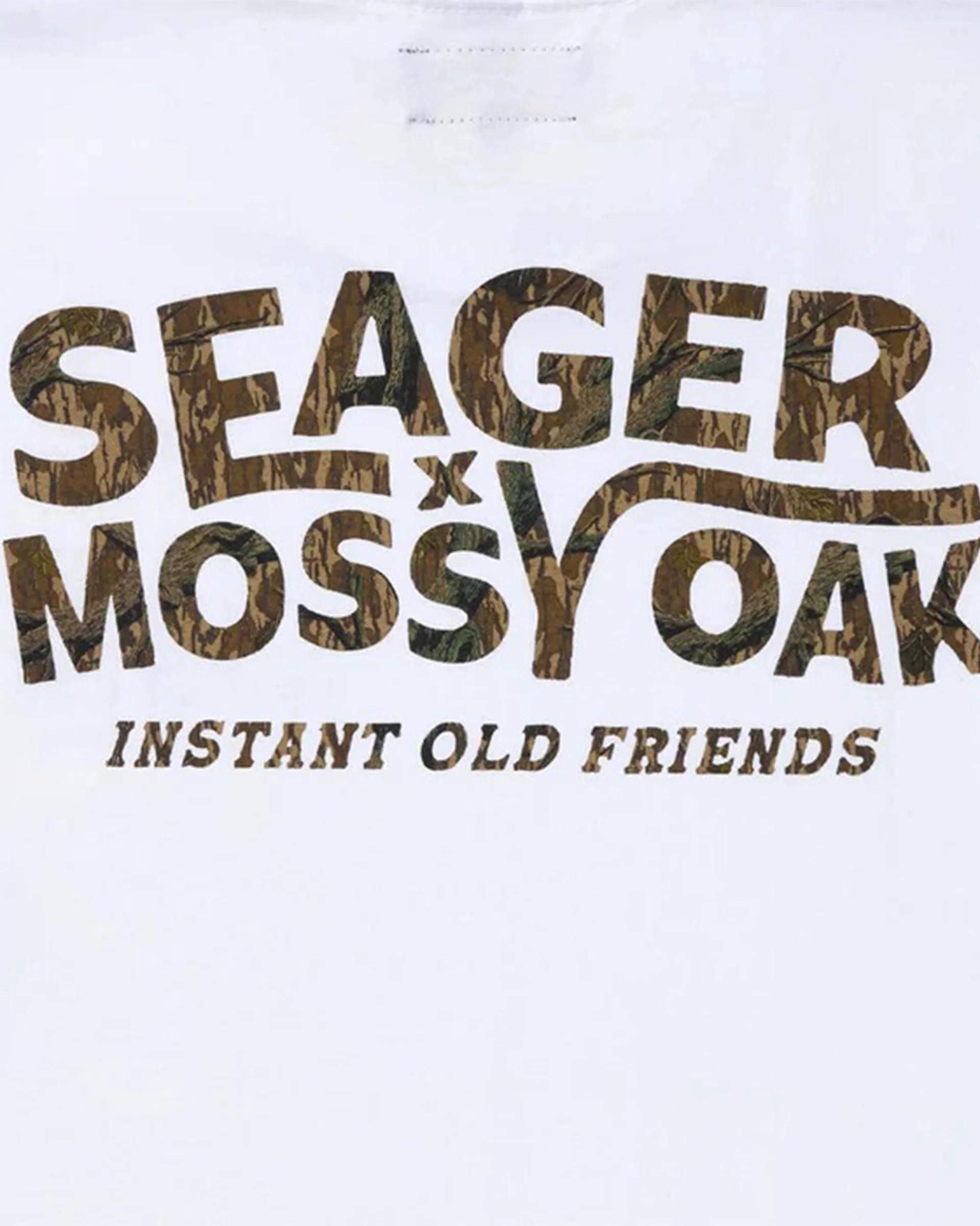 Seager x Mossy Oak I.O.F. S/S T-Shirt - White - Image 3