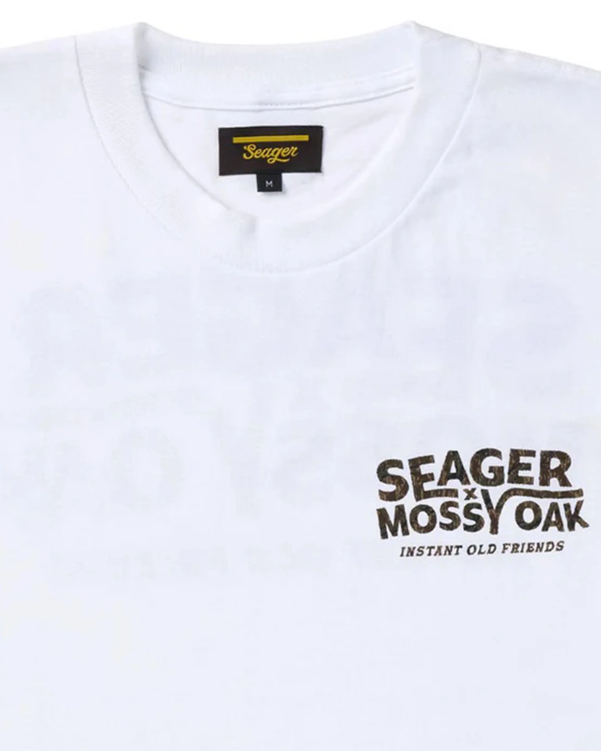 Seager x Mossy Oak I.O.F. S/S T-Shirt - White - Image 4