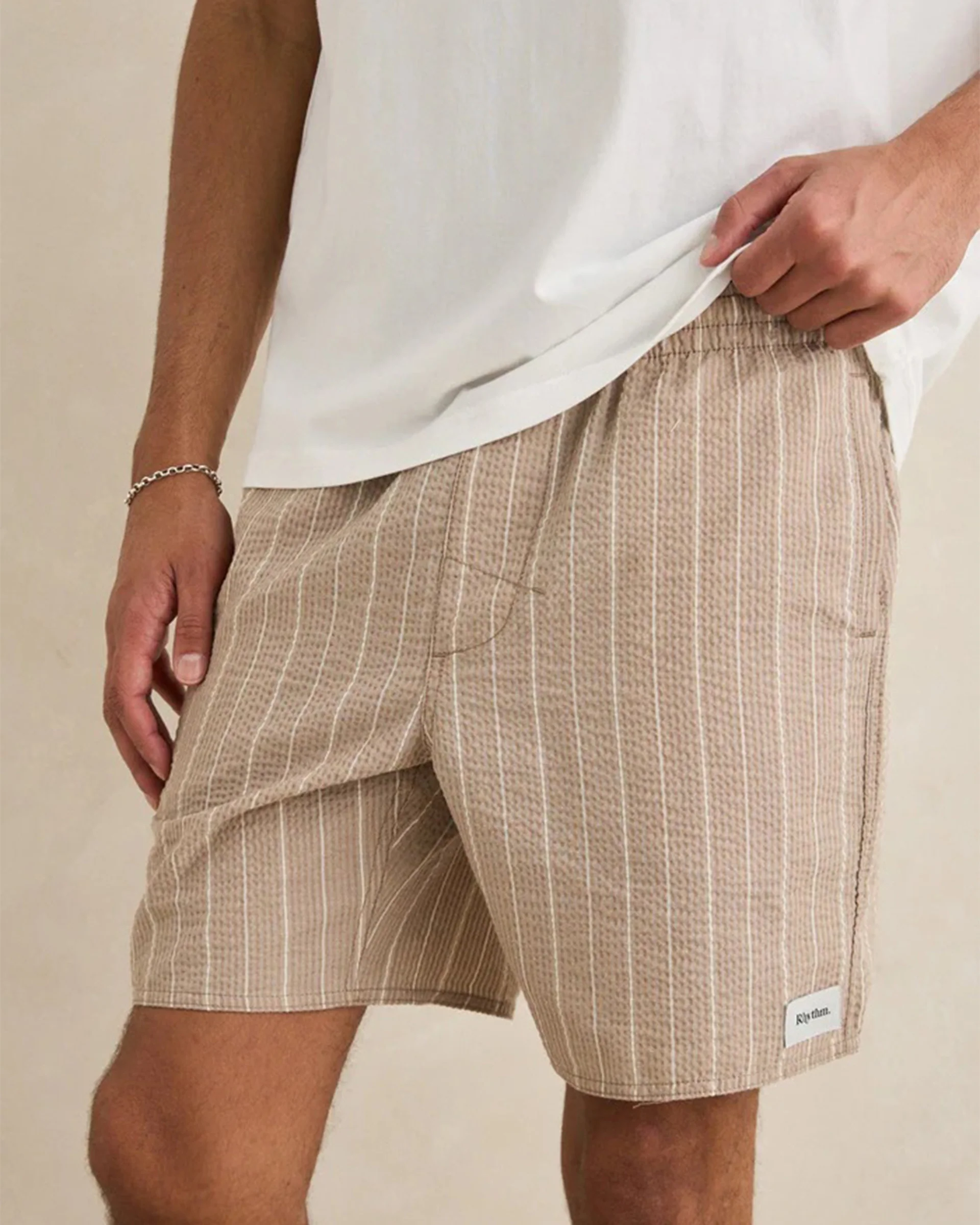 Seersucker Stripe Jam Short - Cedar - Image 5