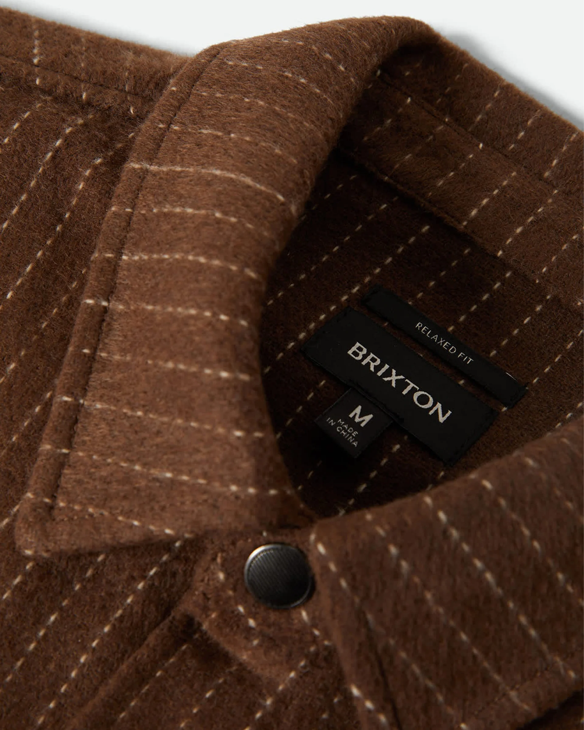 Selden Soft Brushed Flannel - Pinecone Brown Pinestripe - Image 5
