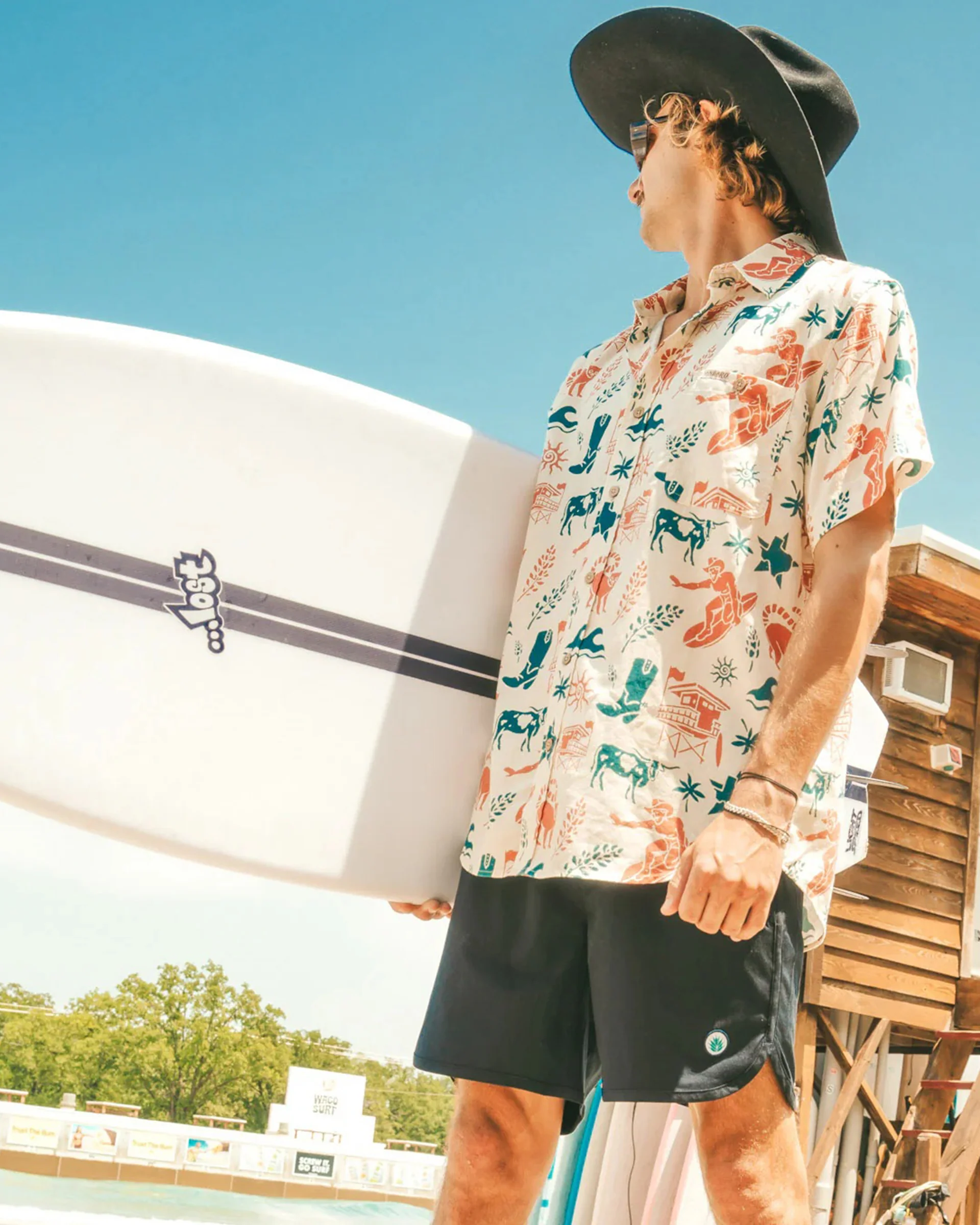 Sendero x Waco Surf City Slicker S/S Shirt - Texas Surf - Image 2