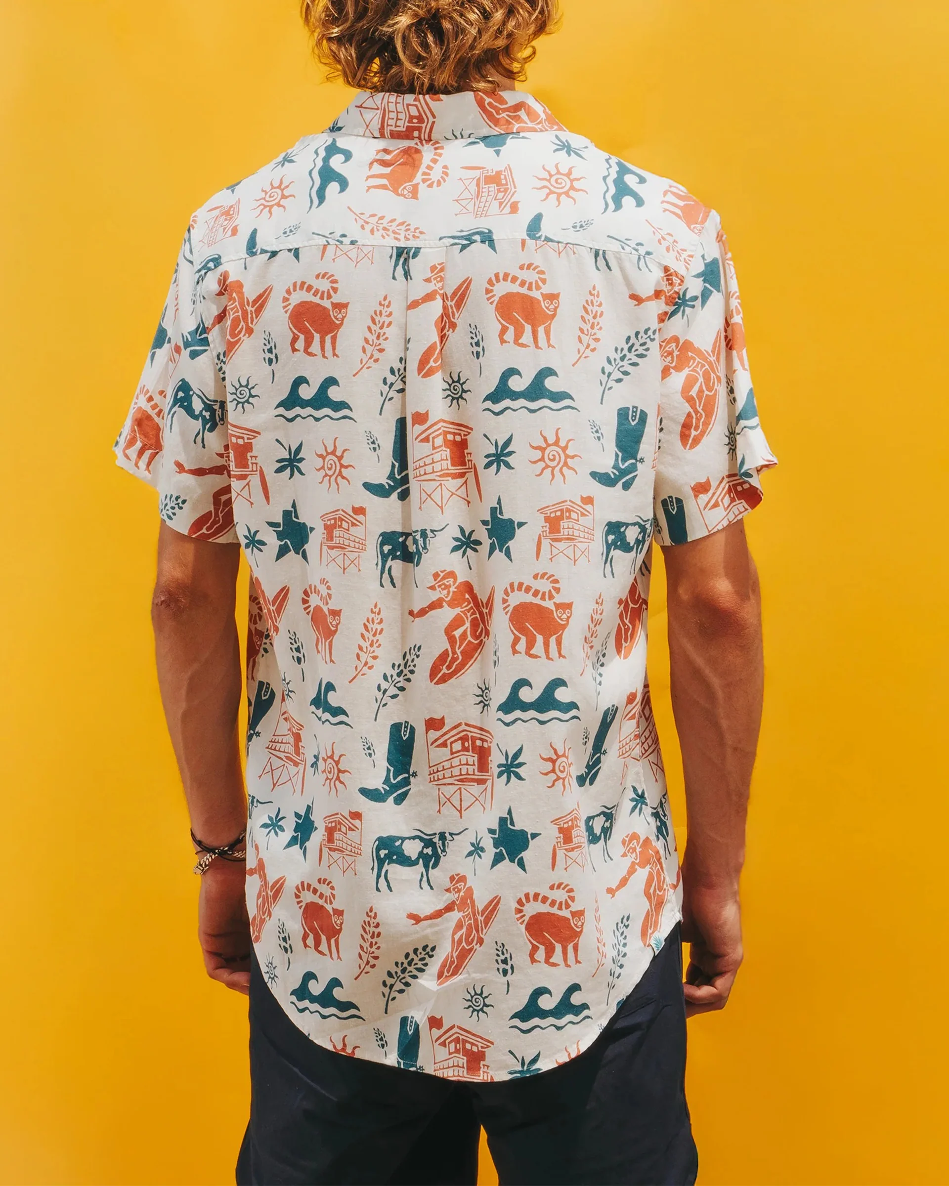 Sendero x Waco Surf City Slicker S/S Shirt - Texas Surf - Image 4
