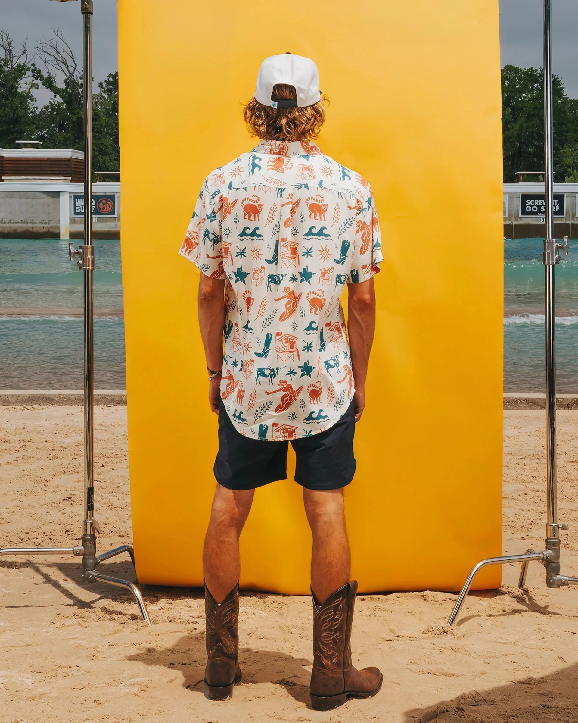 Sendero x Waco Surf City Slicker S/S Shirt - Texas Surf - Image 6